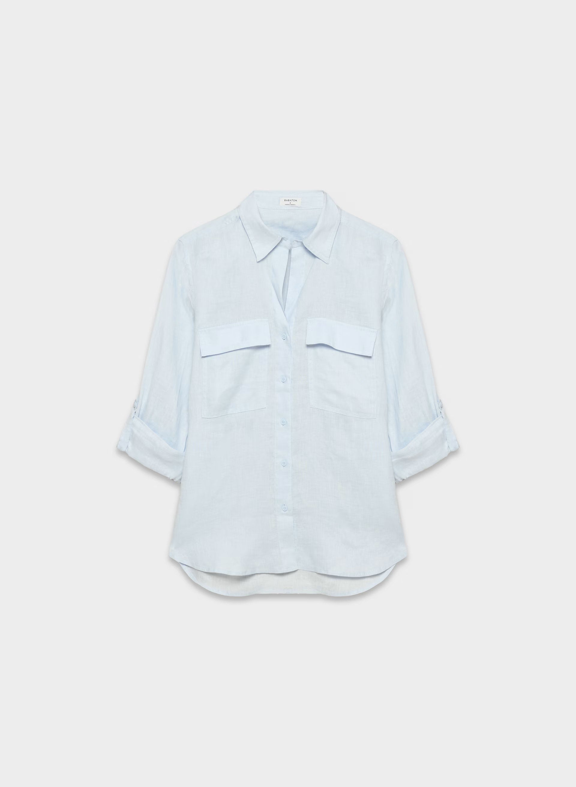 Utility Linen Shirt - MIDDAY BLUE