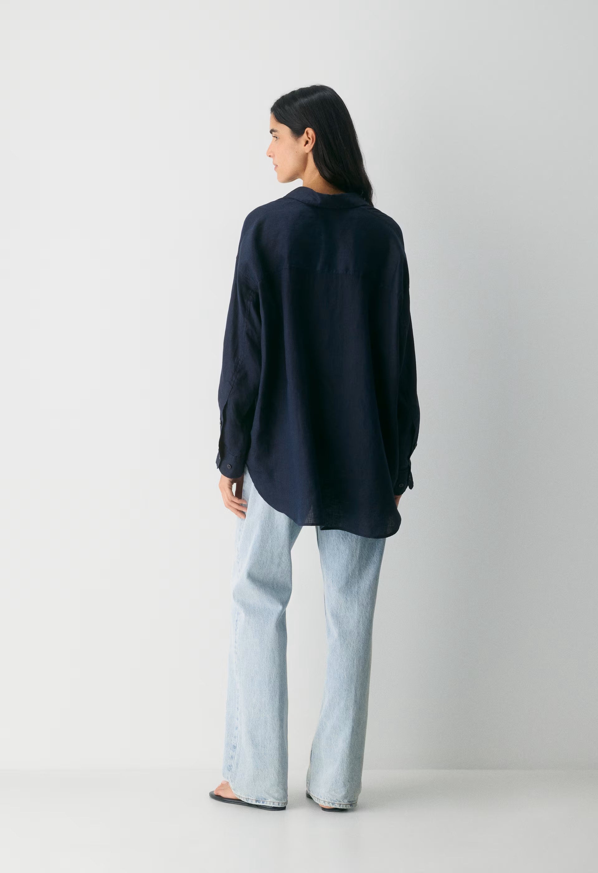 Reminisce Relaxed Linen Shirt - ADMIRAL