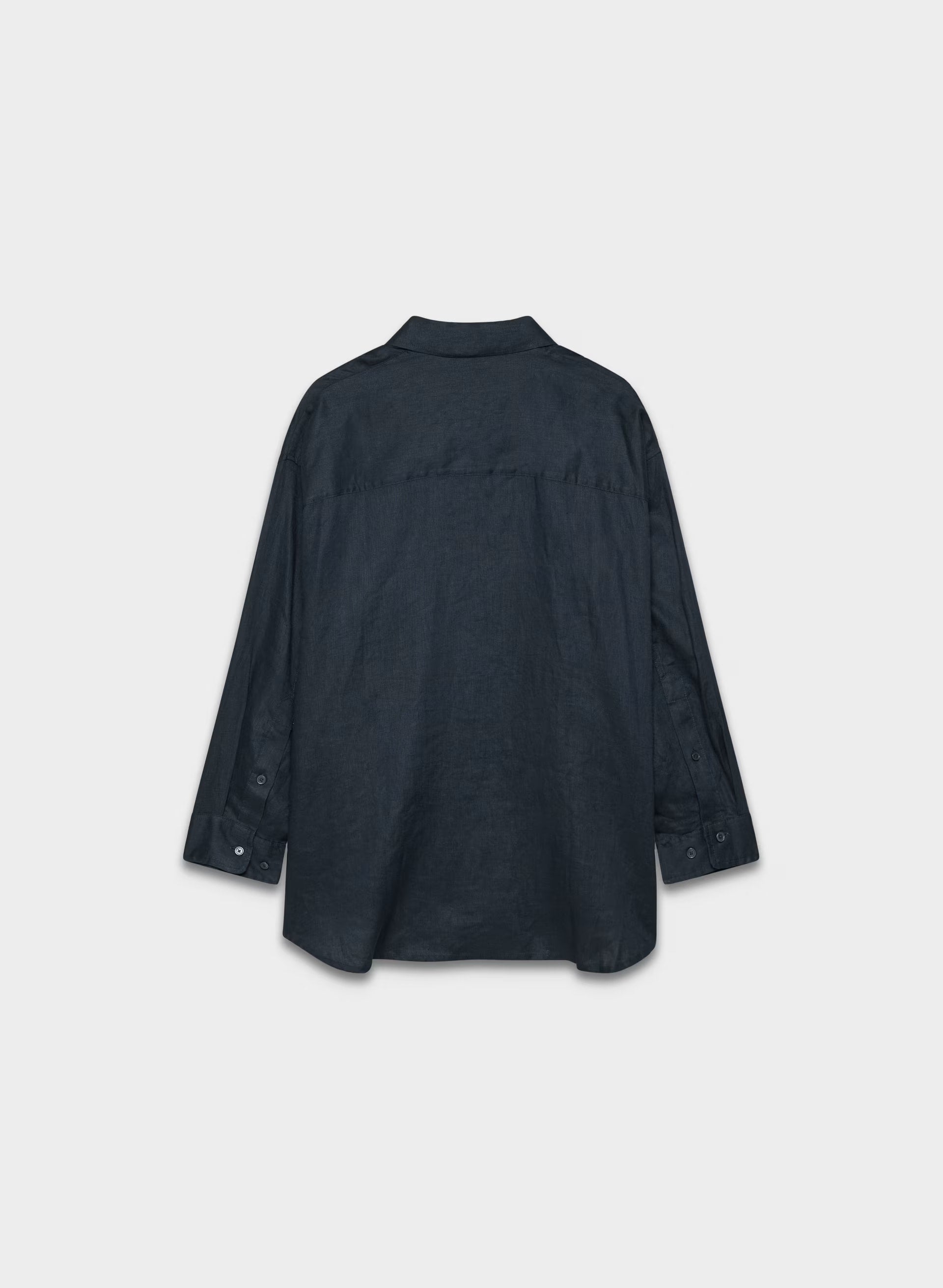 Reminisce Relaxed Linen Shirt - DARK NIGHT NAVY