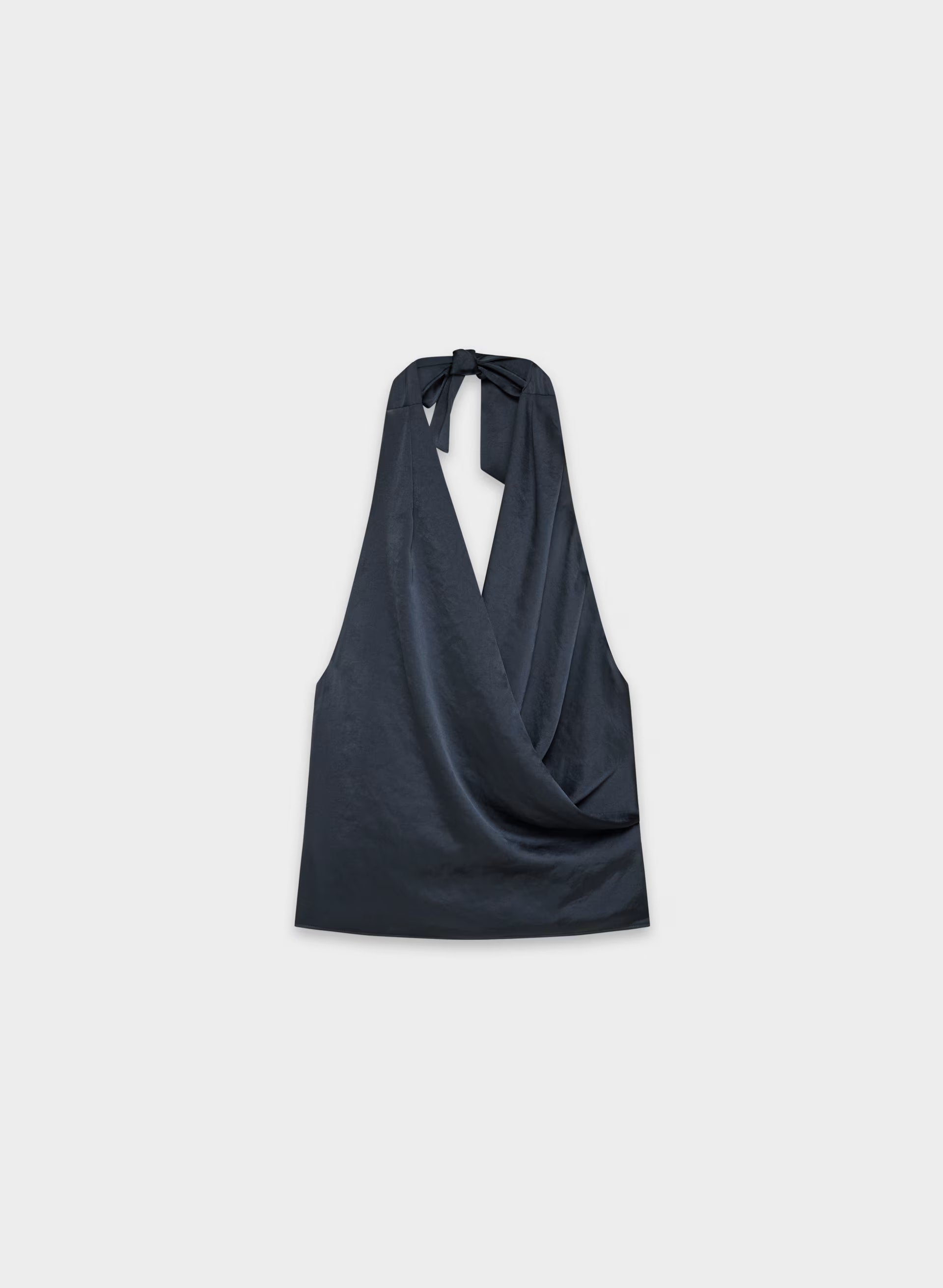 Martini Satin Halter Top - ADMIRAL