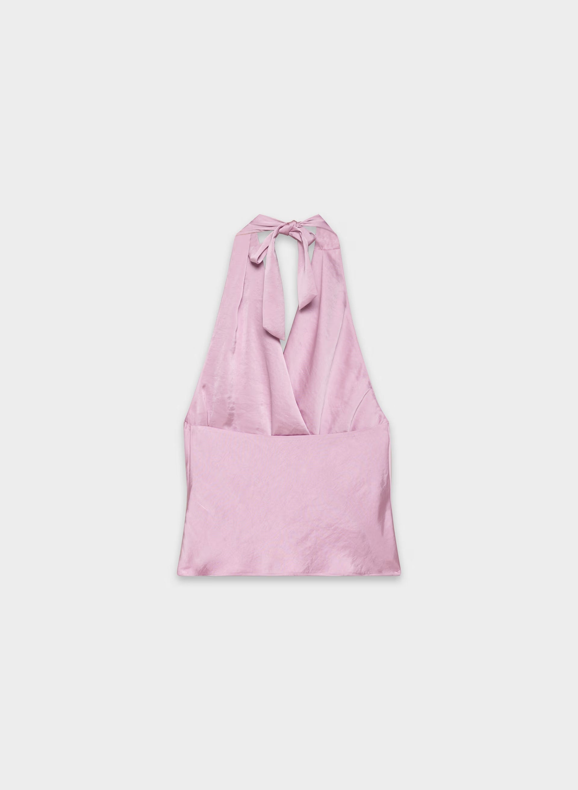 Martini Satin Halter Top - SWEET PEA PURPLE