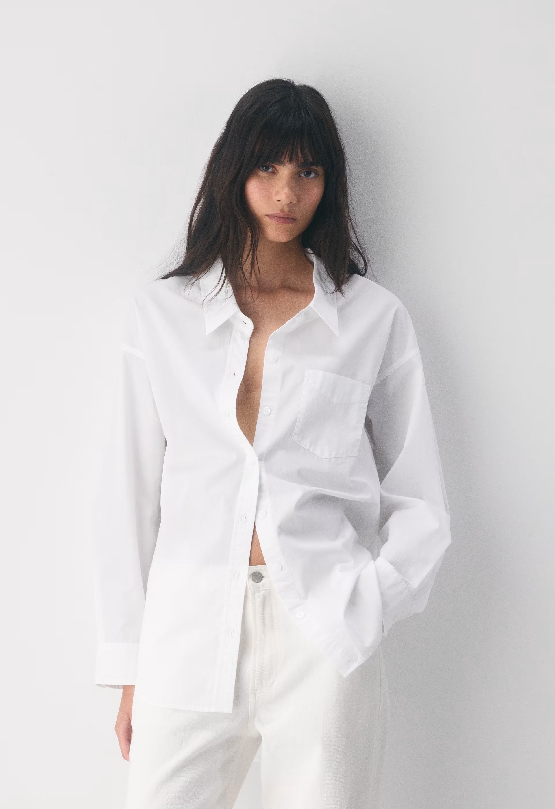 Reminisce Relaxed Poplin Shirt - WNSTN STRPE D BL/B WH