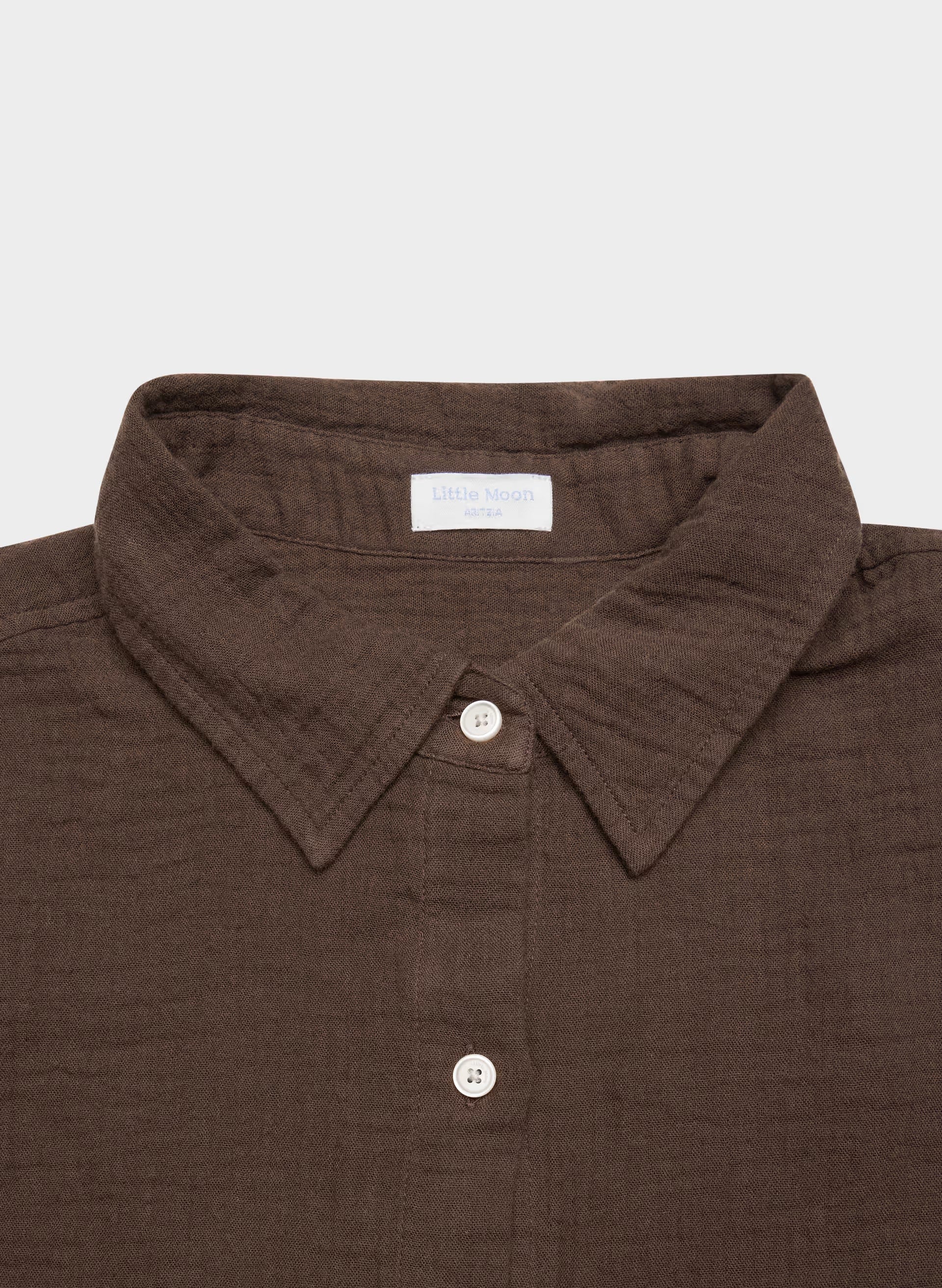 AirPlush Cotton™ Sail Shirt - RICH MOCHA BROWN