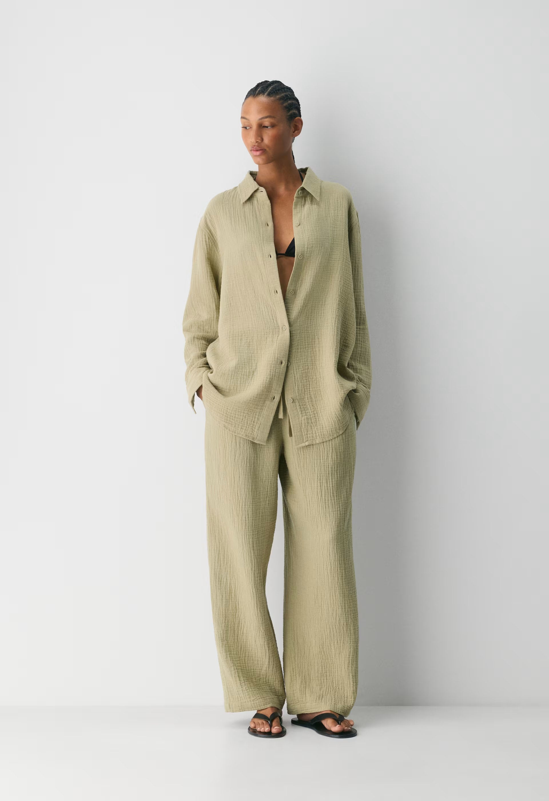 AirPlush Cotton™ Sail Shirt - MARTINI OLIVE