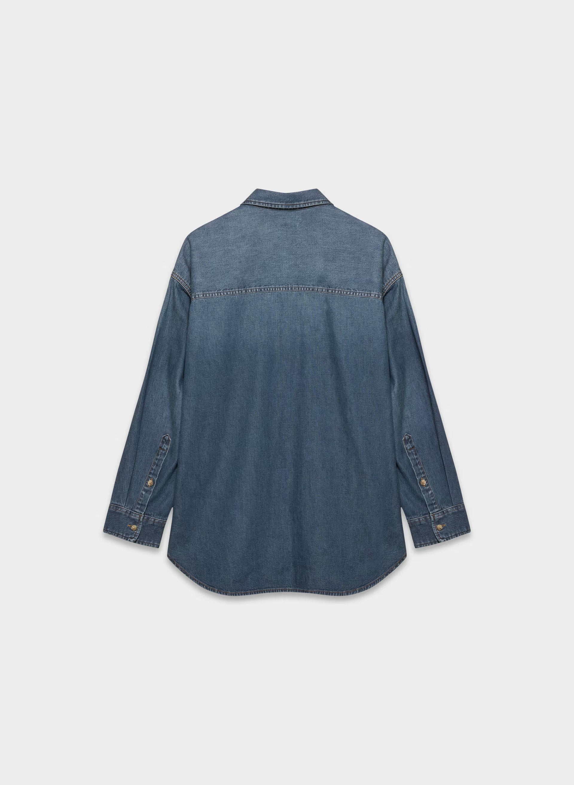 Denim Forum The '80s Comfy Denim Shirt - BE ABOUT DARK BLEU