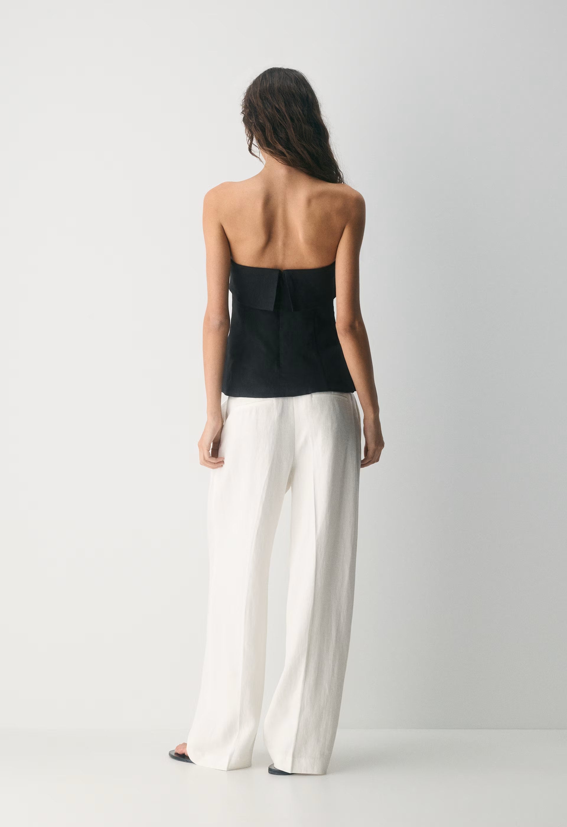 Element Linen Tube Top - BLACK