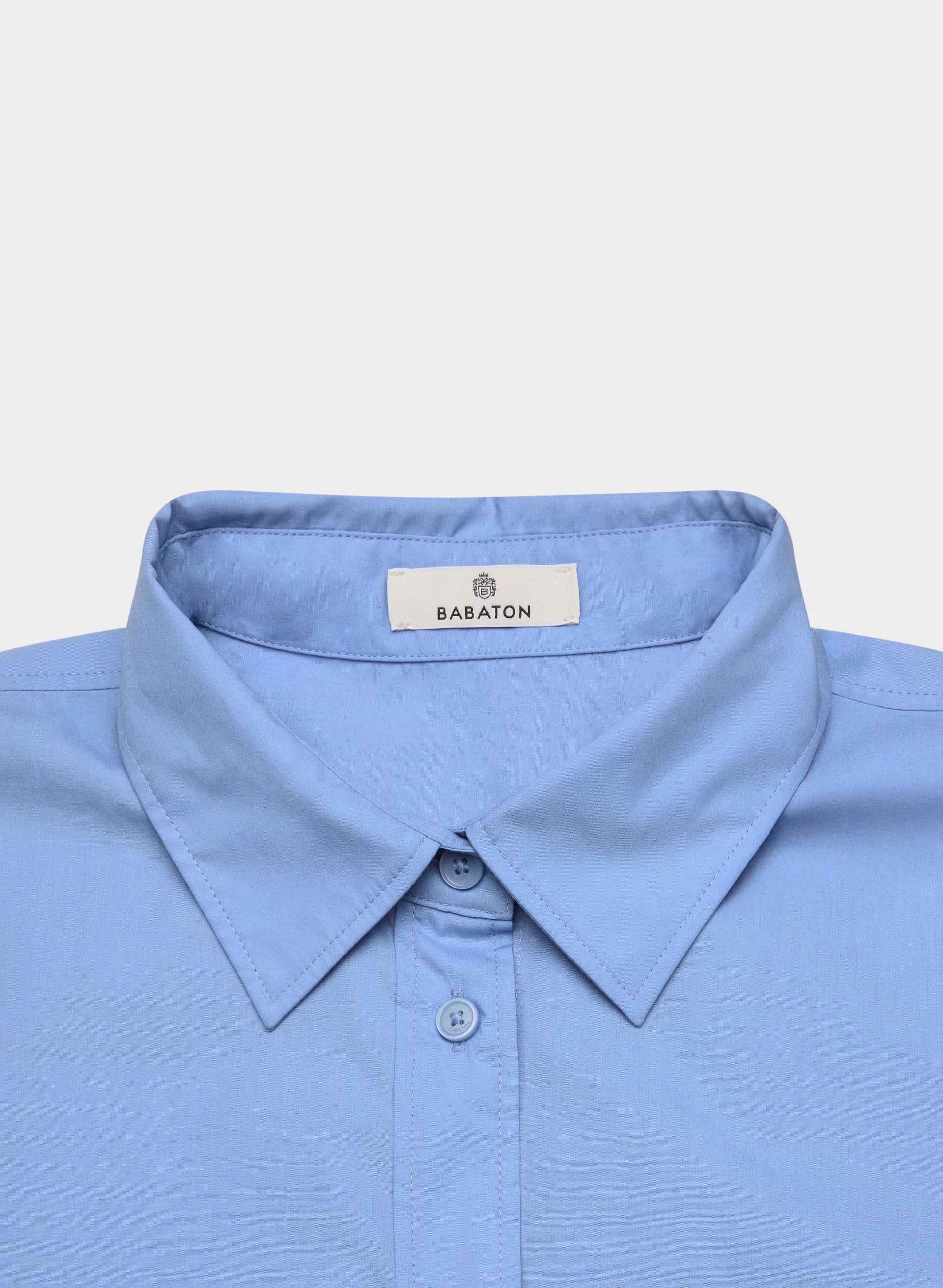 Outro Oversized Poplin Shirt - CORNELIA BLUE