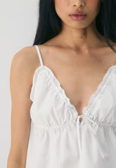 Caviar Poplin Camisole - BRIGHT WHITE