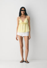 Caviar Poplin Camisole - LEMONADE
