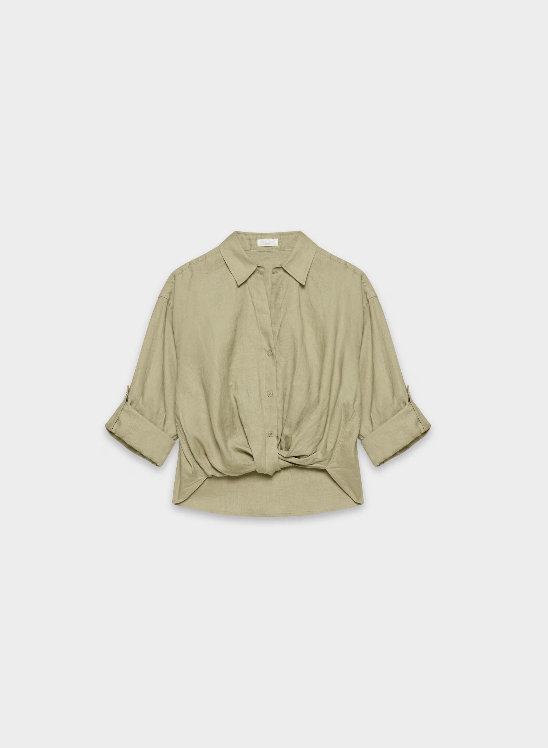 Portofino Linen Shirt - MARTINI OLIVE