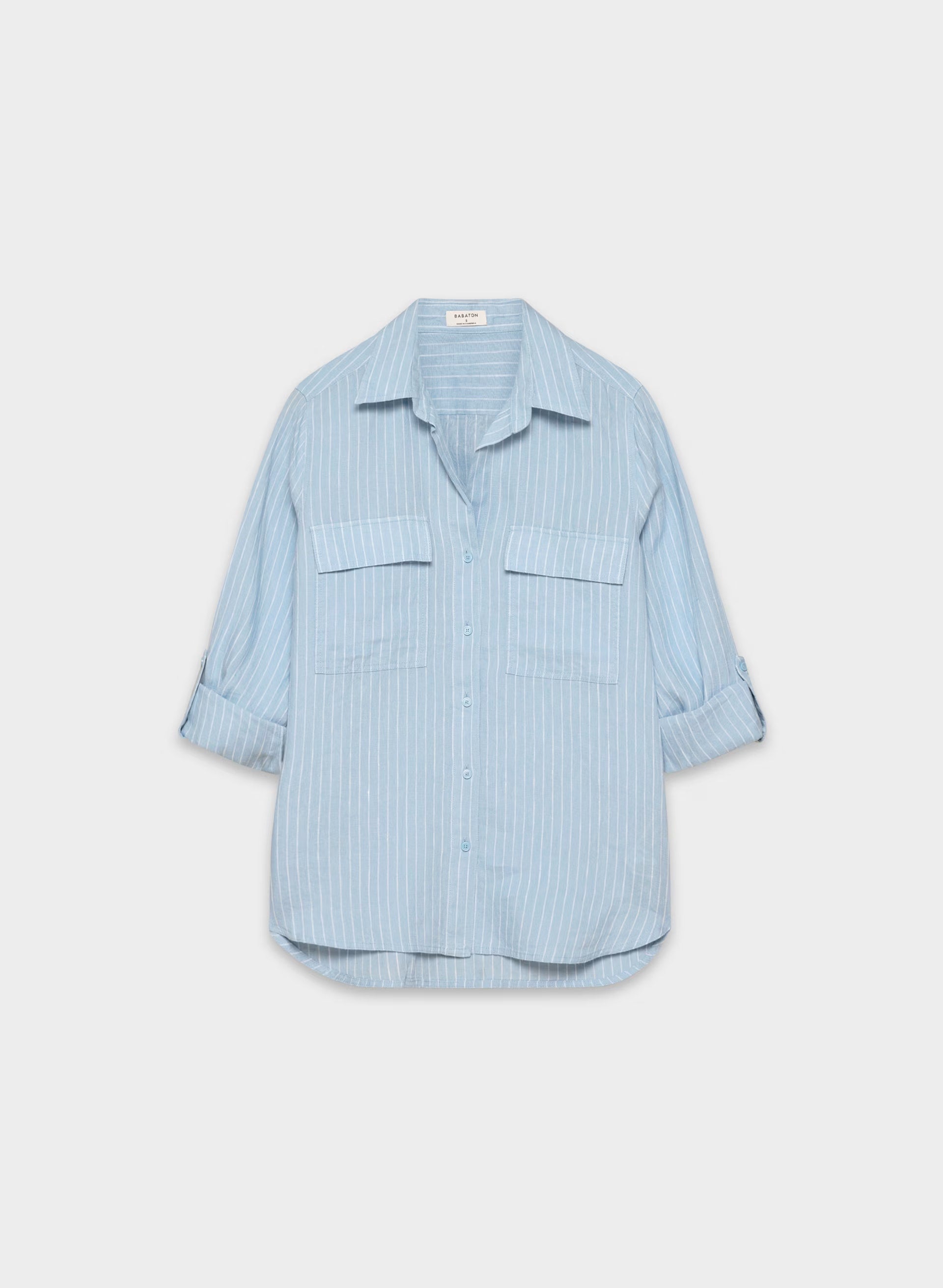 Utility Linen Shirt - MITCHELL ST CNFWR B/W