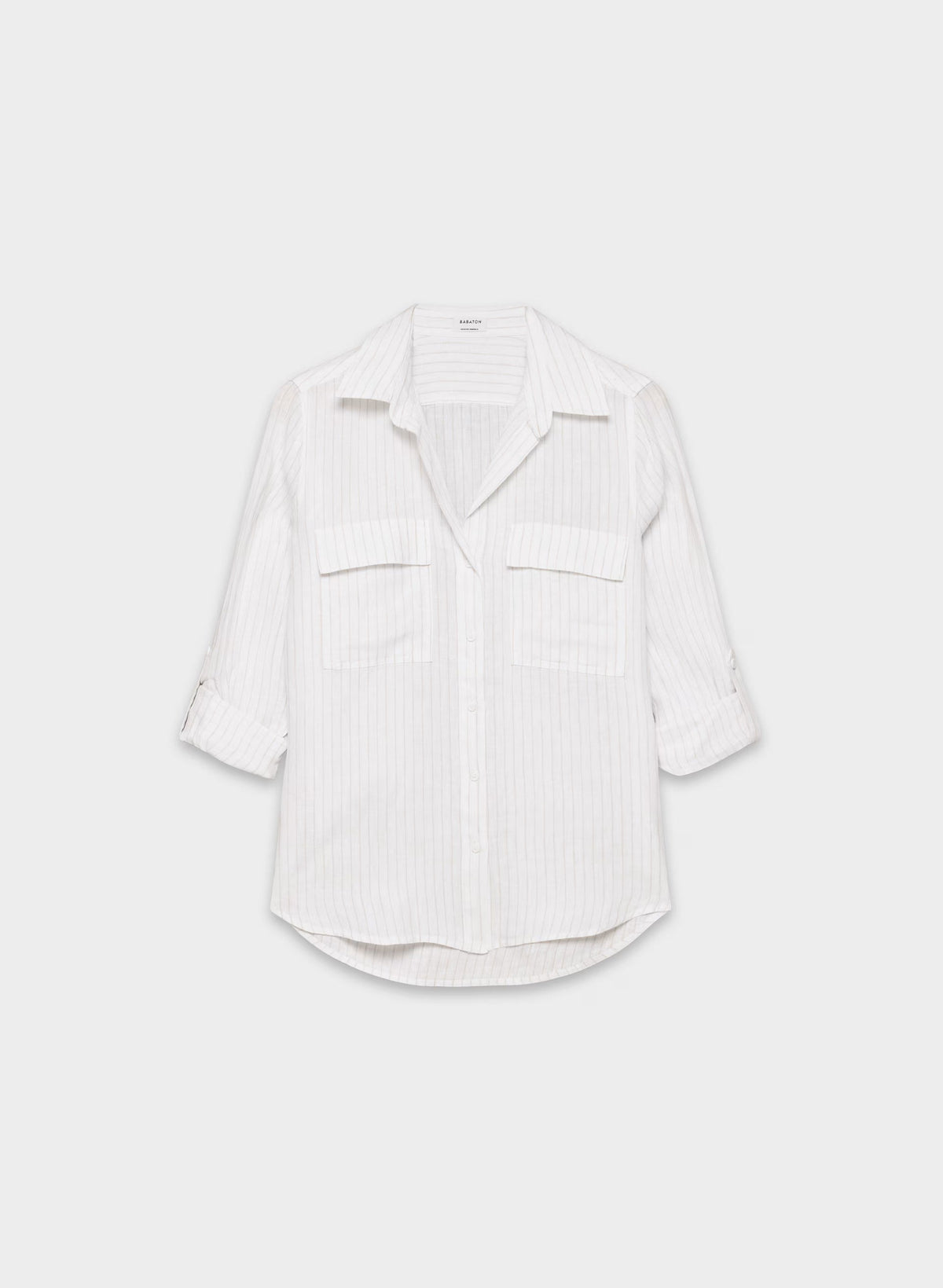 Utility Linen Shirt - MTCHLL STRP WT/NTRL EC