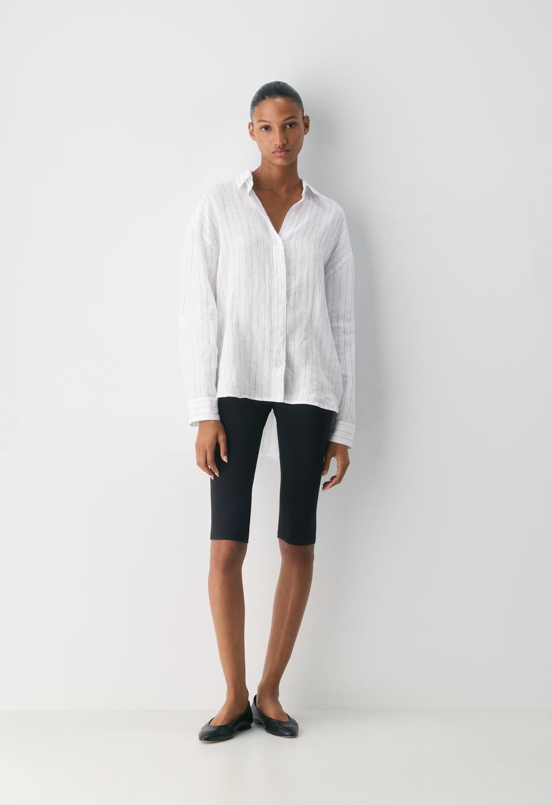 Archive Linen Shirt - HNDSN STRP WT/ADMIRAL
