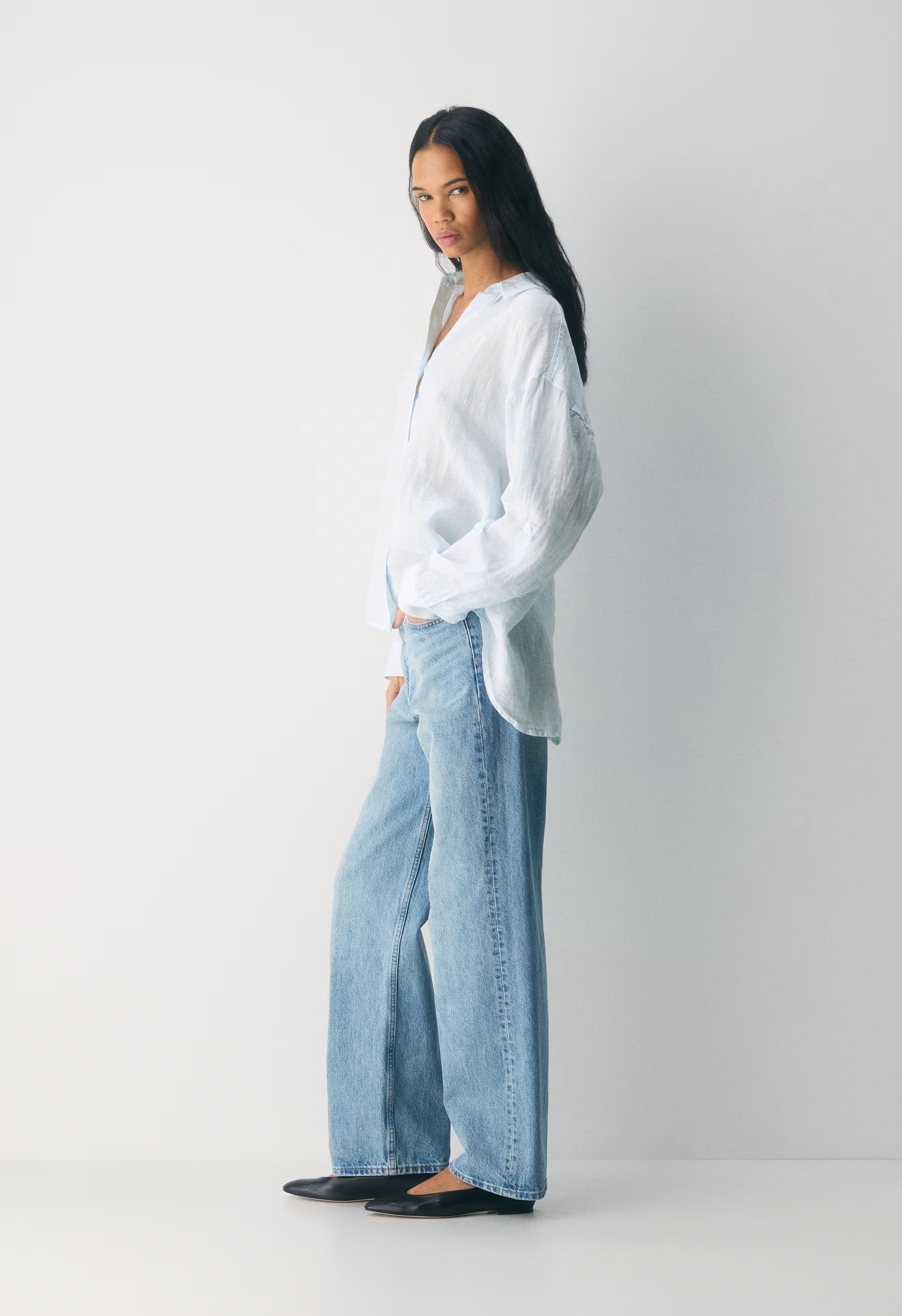 Archive Linen Shirt - MILN STRIPE W/HRBR NV