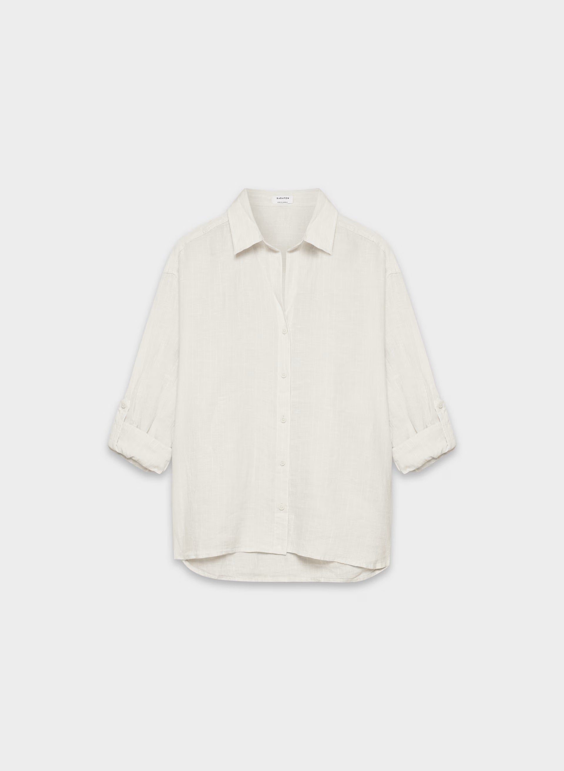 Archive Linen Shirt - BRD STP NTL ECR/WHT