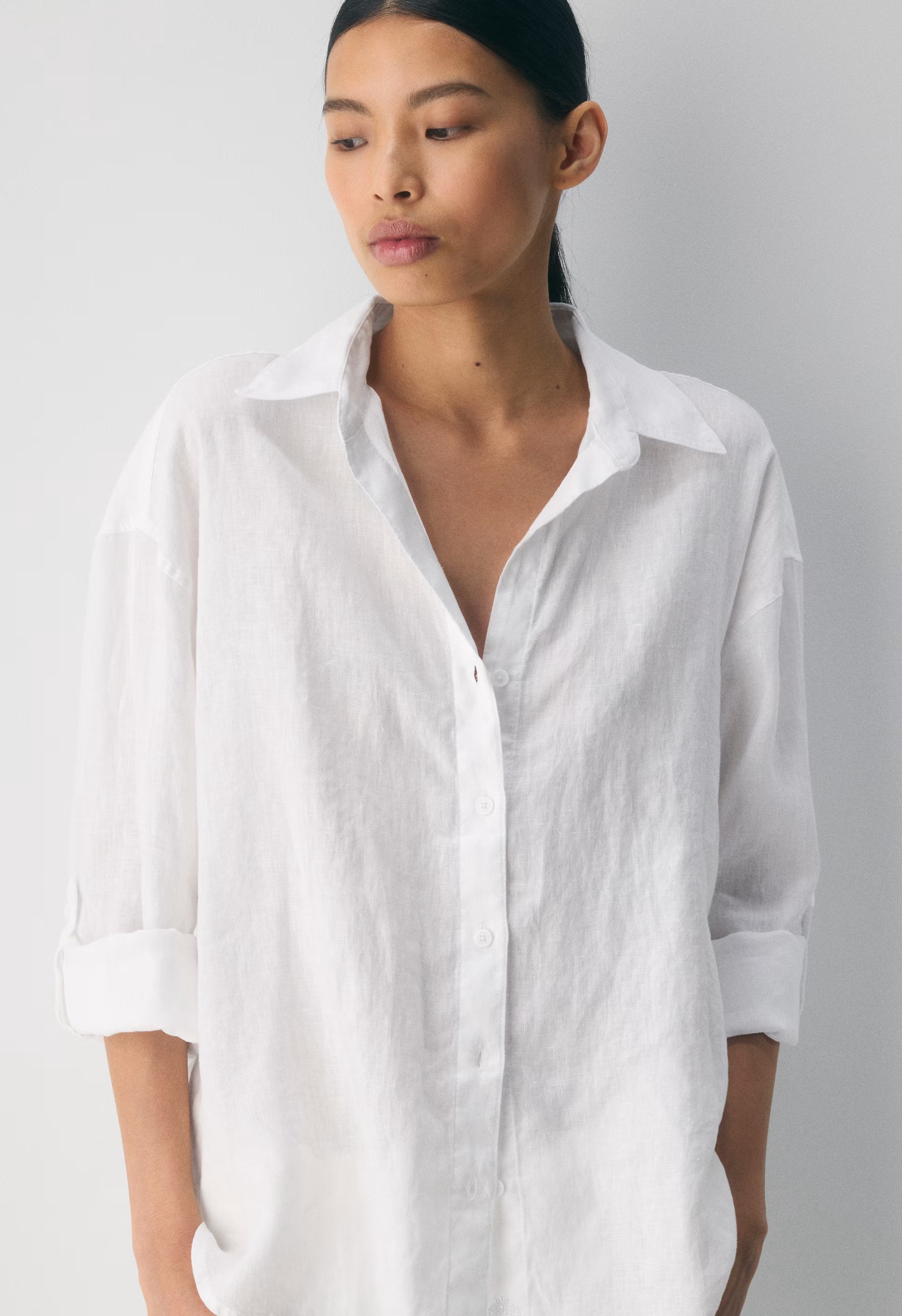 Archive Linen Shirt - WHITE