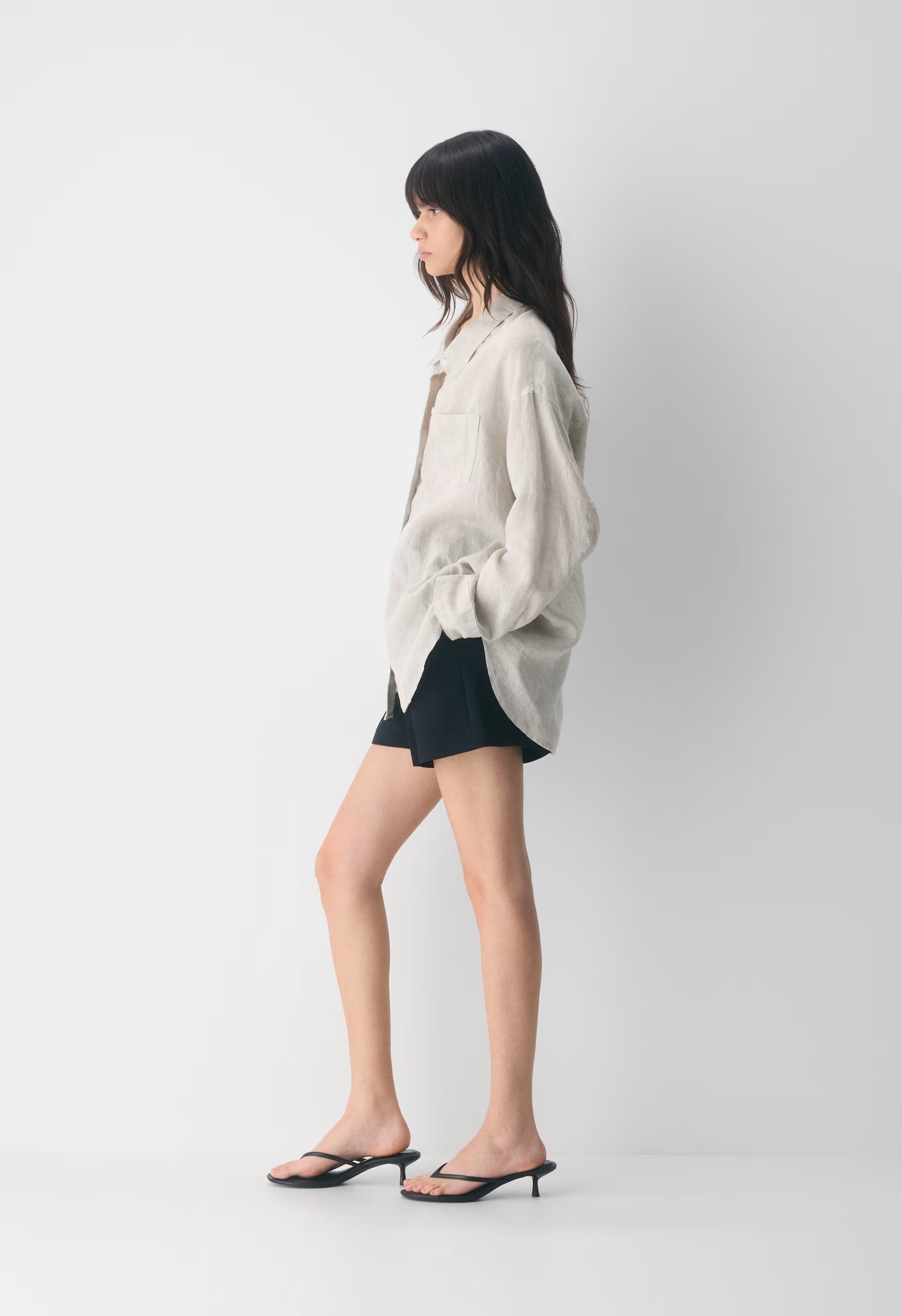Reminisce Relaxed Linen Shirt - UNDYED ECRU