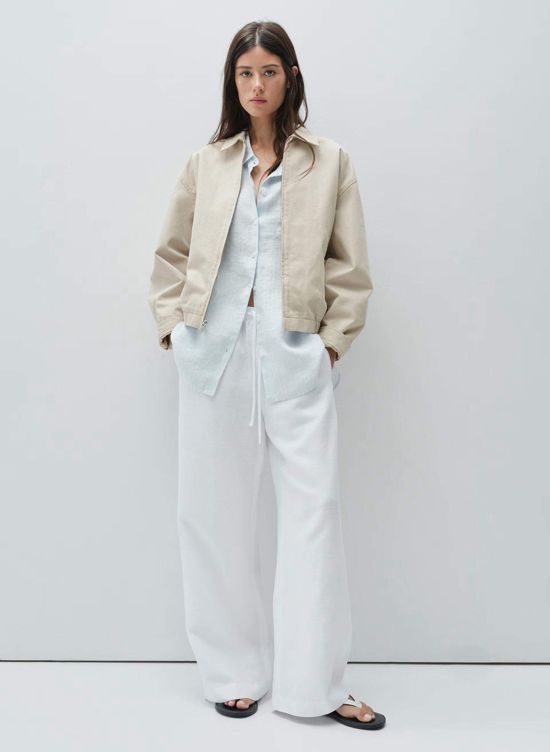 Reminisce Relaxed Linen Shirt - MTCHL STRP VLA BL/ OK