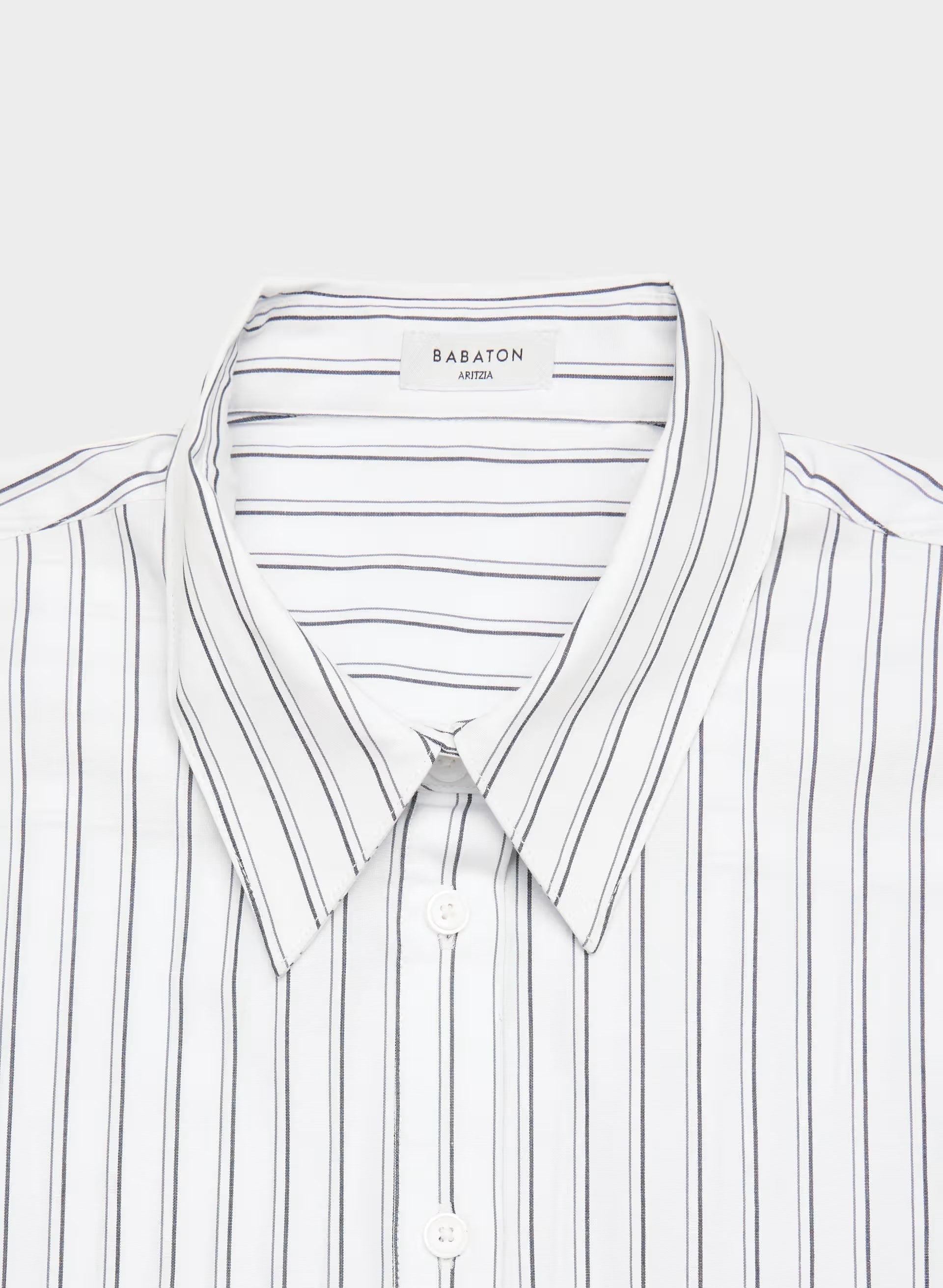 Blueprint Poplin Shirt - WRRN STRPE B WH/VT NVY
