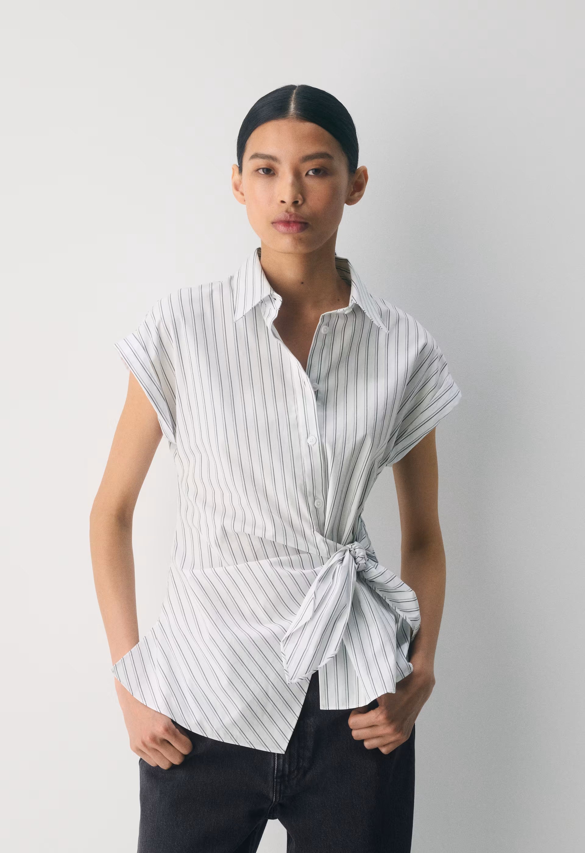 Blueprint Poplin Shirt - WRRN STRPE B WH/VT NVY
