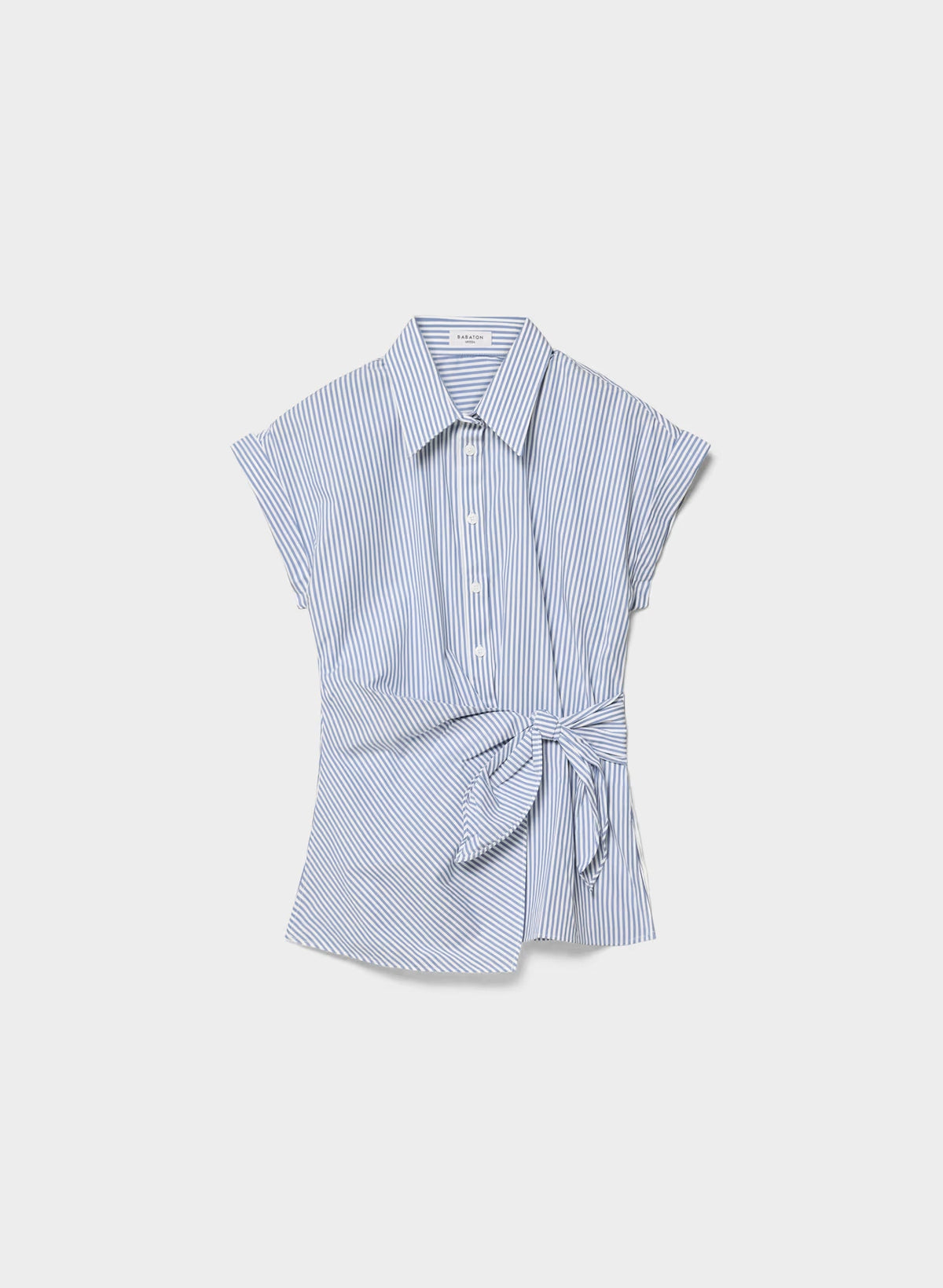 Blueprint Poplin Shirt - LINSEY STRP FCH BL/WHT