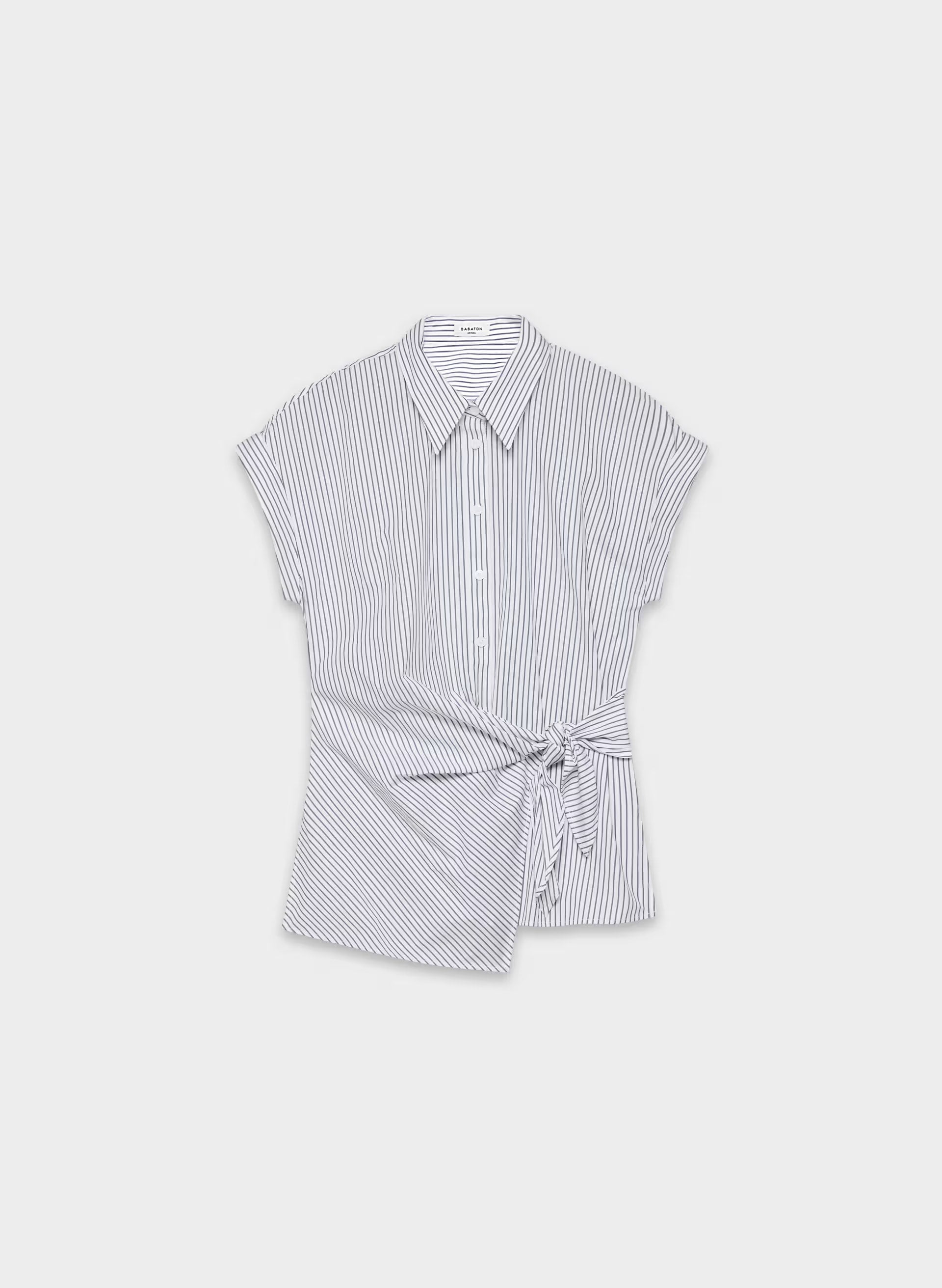 Blueprint Poplin Shirt - MLN STRP BR WHT/HBR NY
