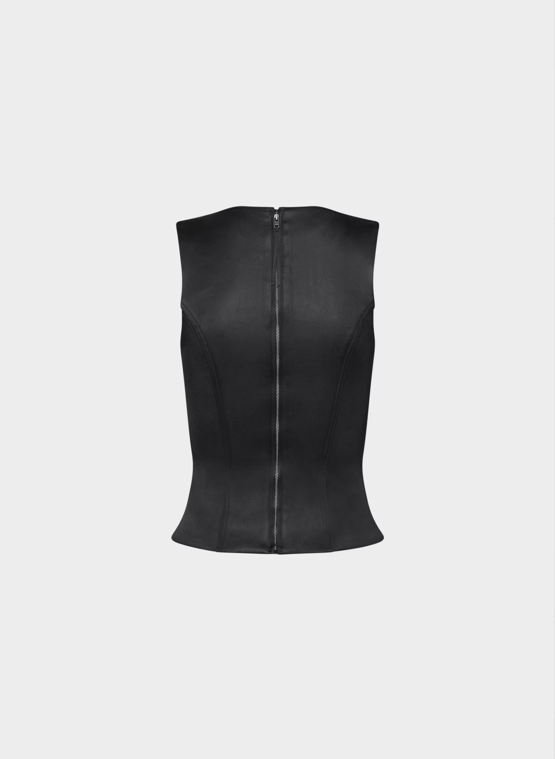 Caprice Satin Bustier - BLACK