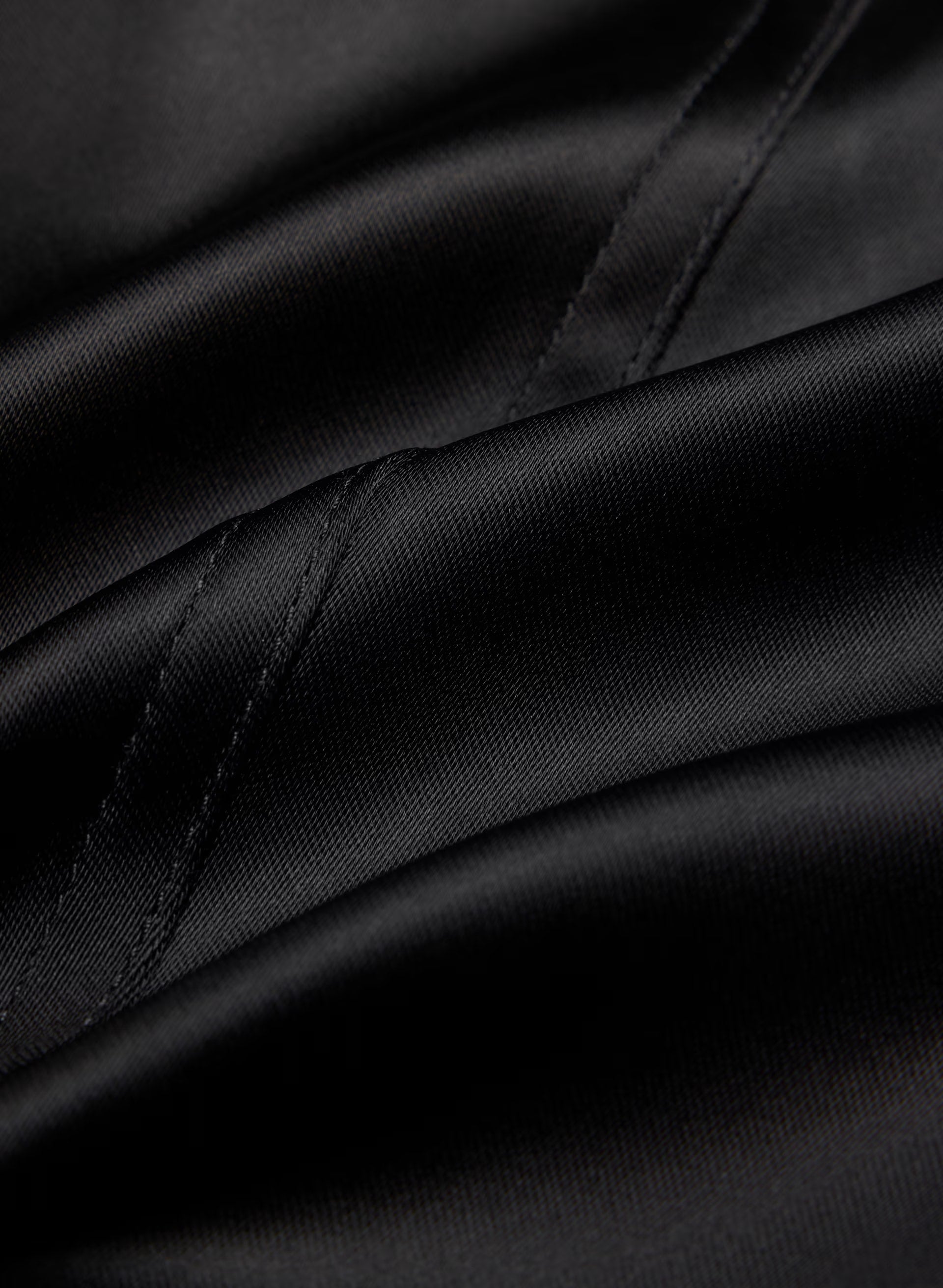 Caprice Satin Bustier - BLACK