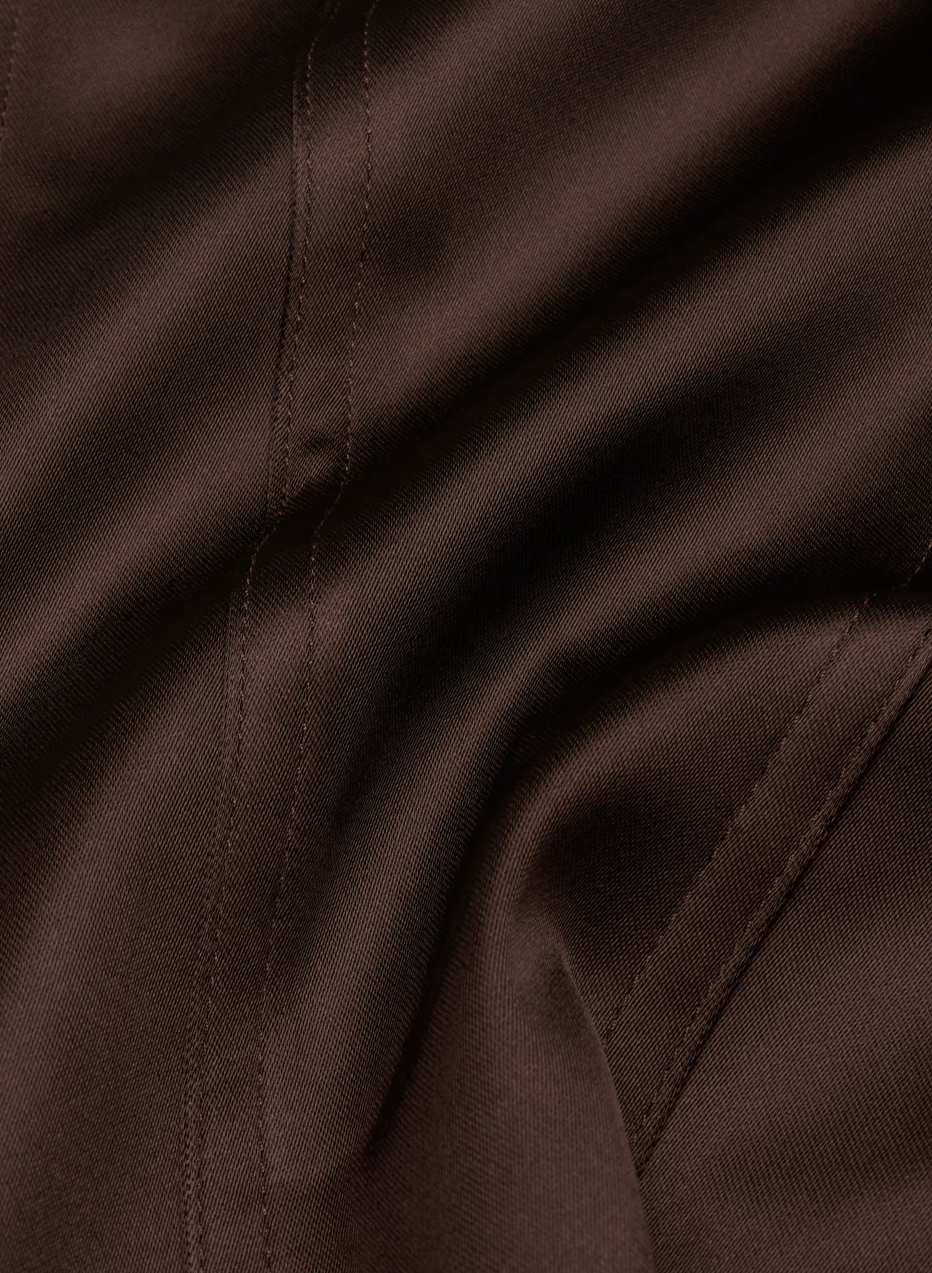 Caprice Satin Bustier - RICH MOCHA BROWN