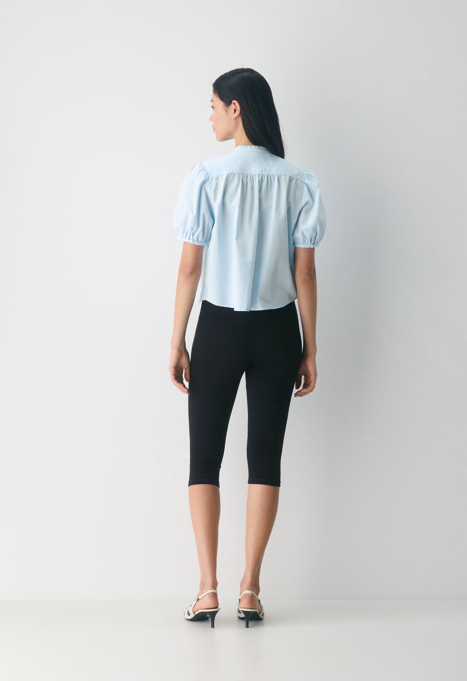 Italic Poplin Blouse - VILLA BLUE