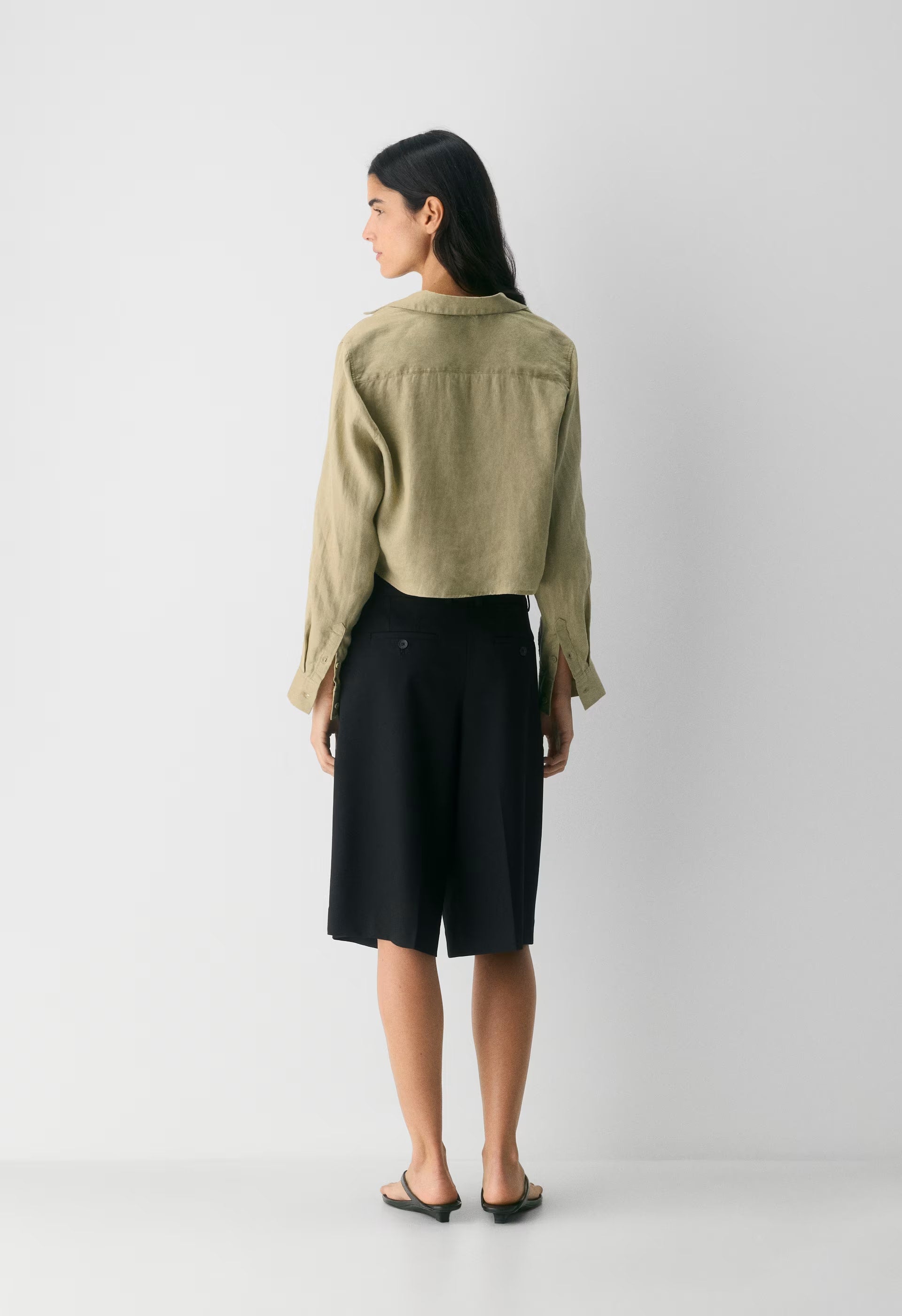 Connection Linen Blouse - MARTINI OLIVE