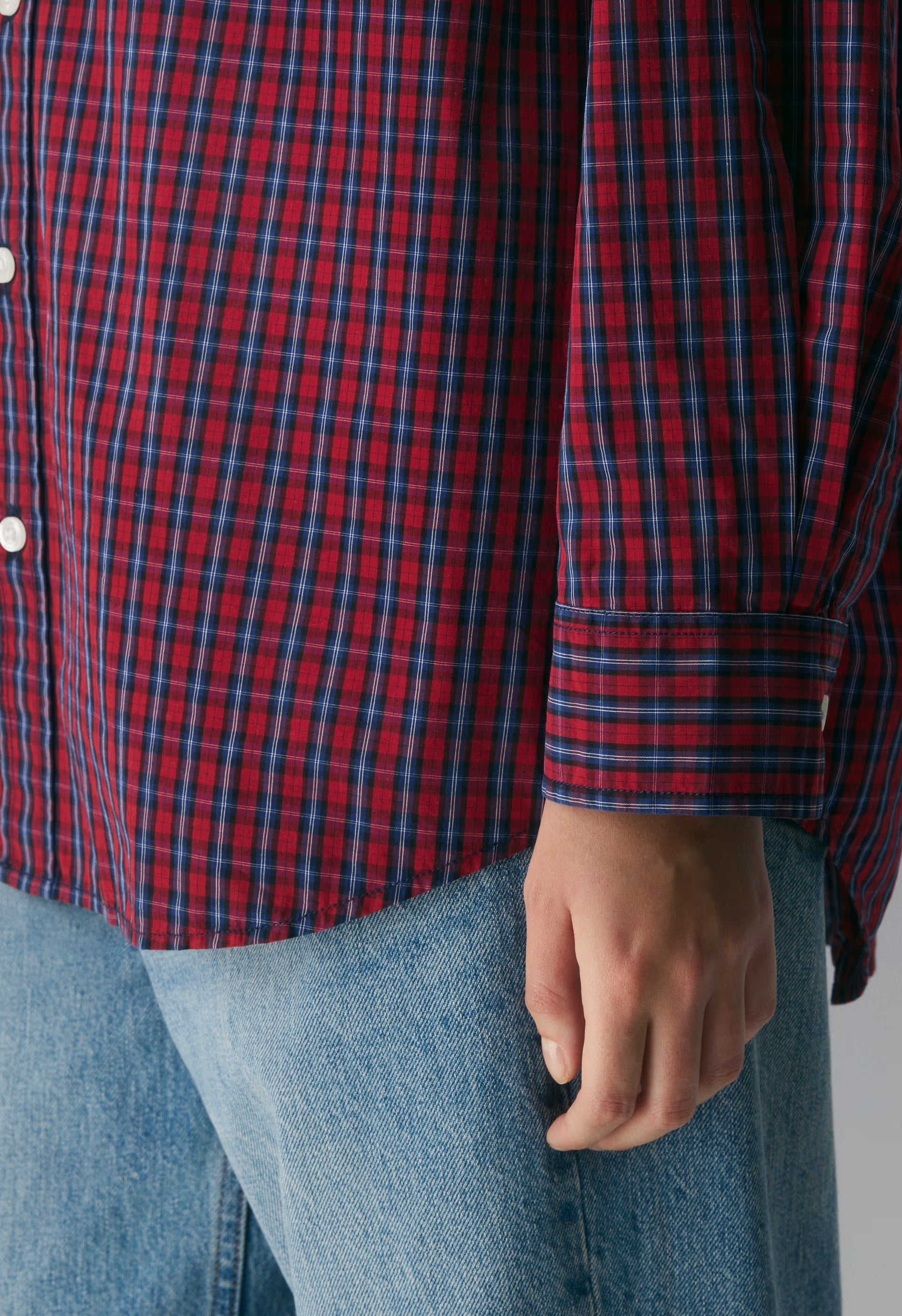 Signal Poplin Shirt - WALTER CHEK CRLRD/BYR
