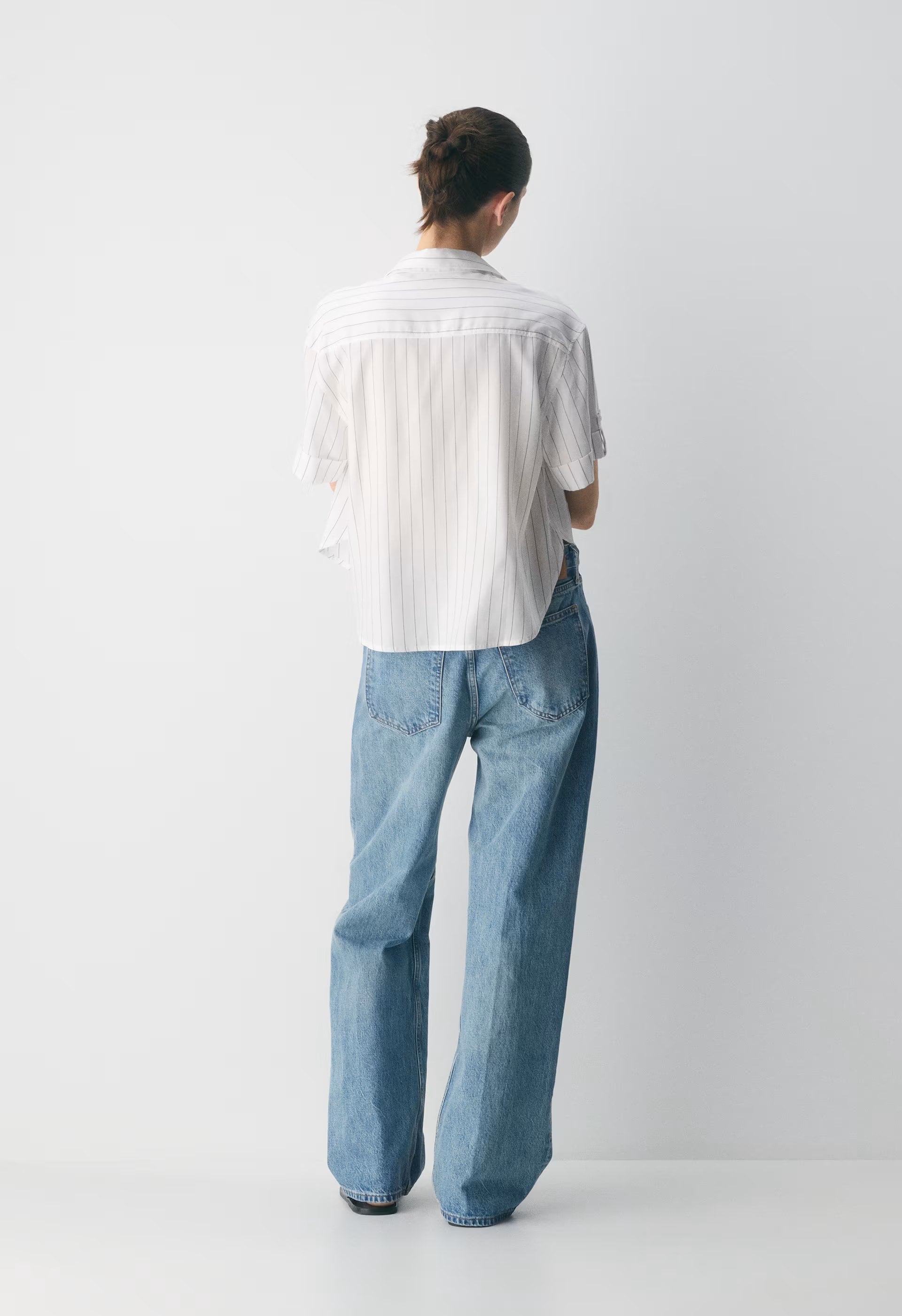 Reporter Shirt - HNDSN STRP WT/ADMIRAL