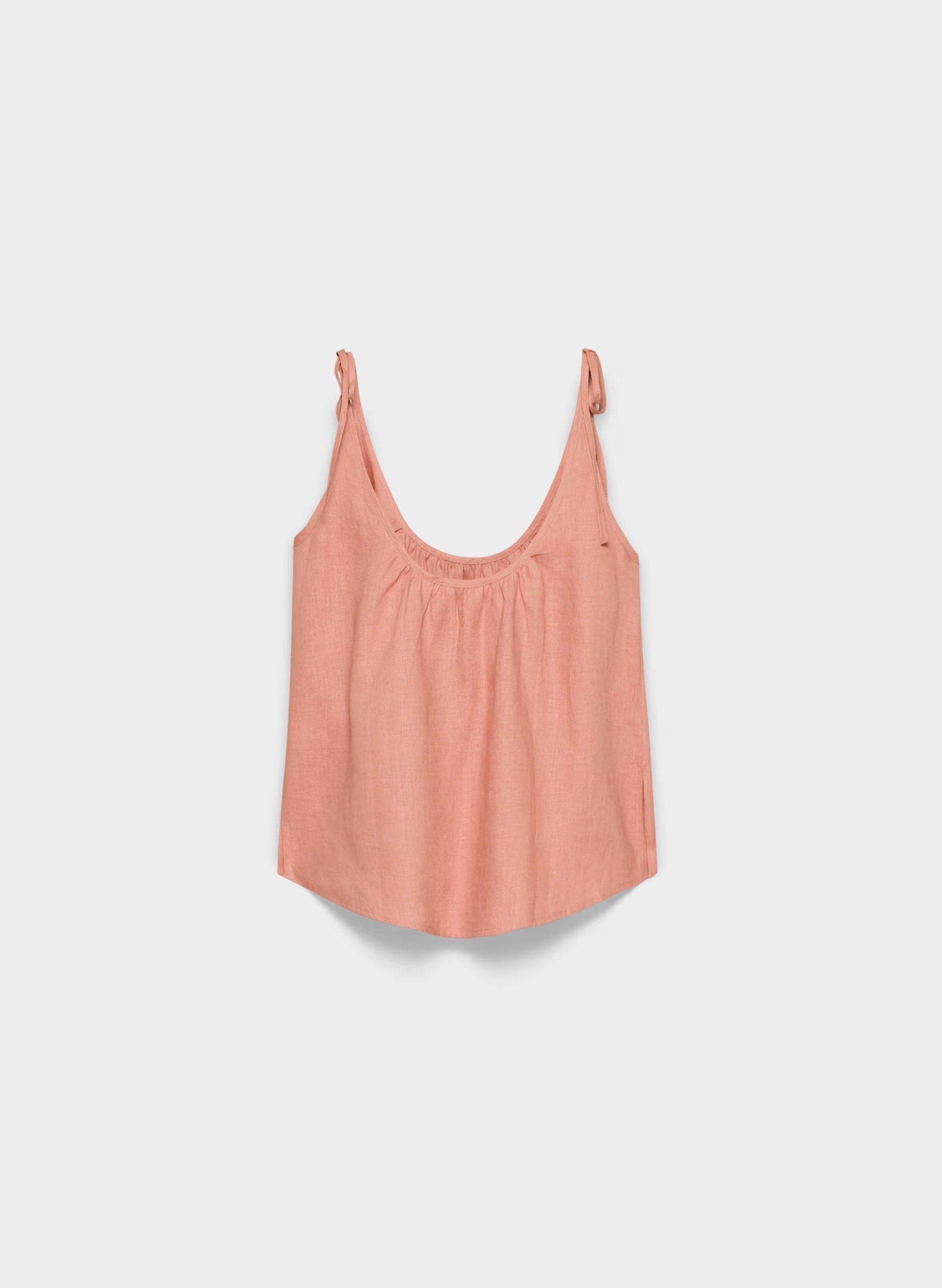 Cinque Linen Top - KILN PINK
