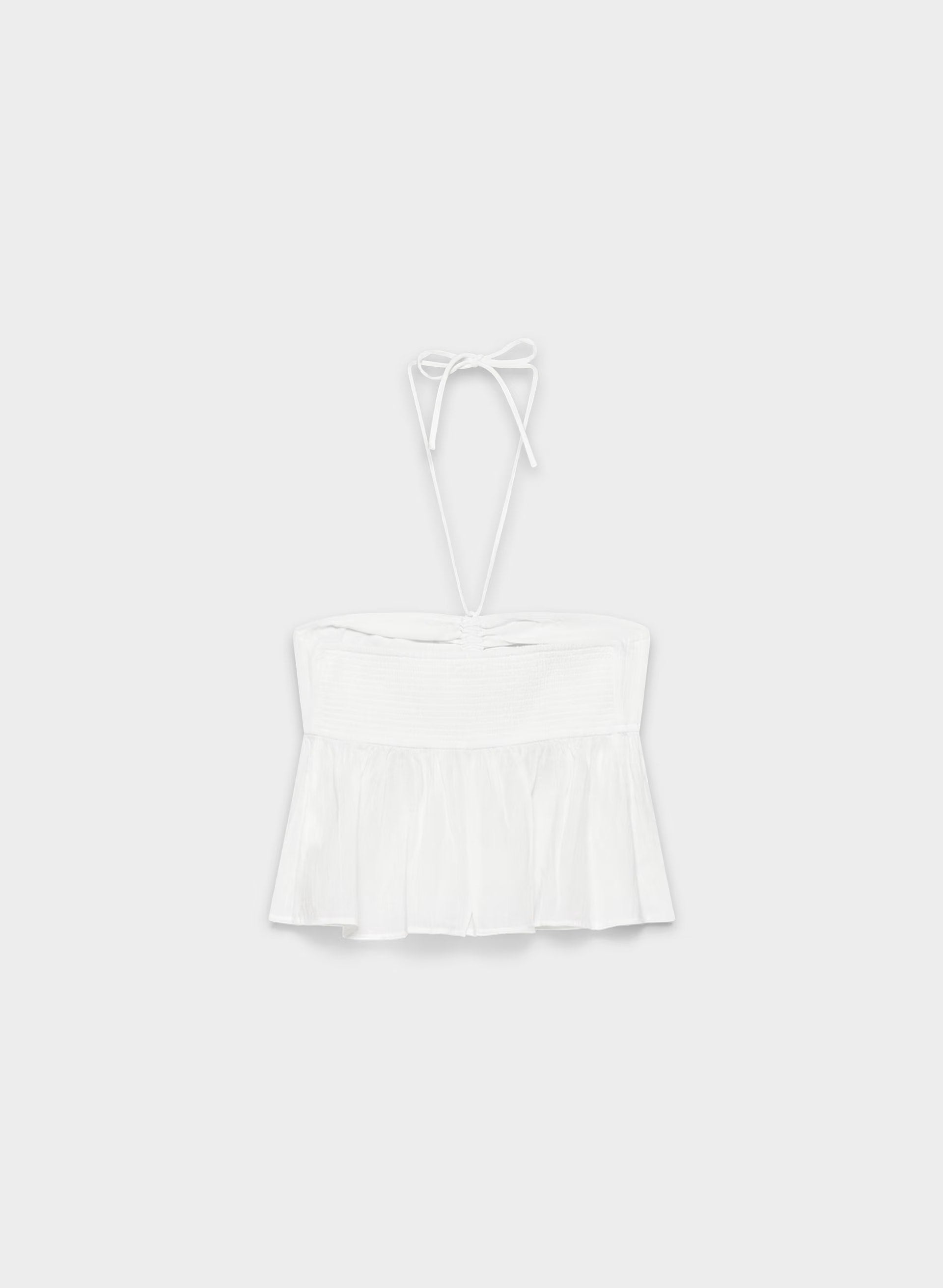 Pauline Halter Top - WHITE