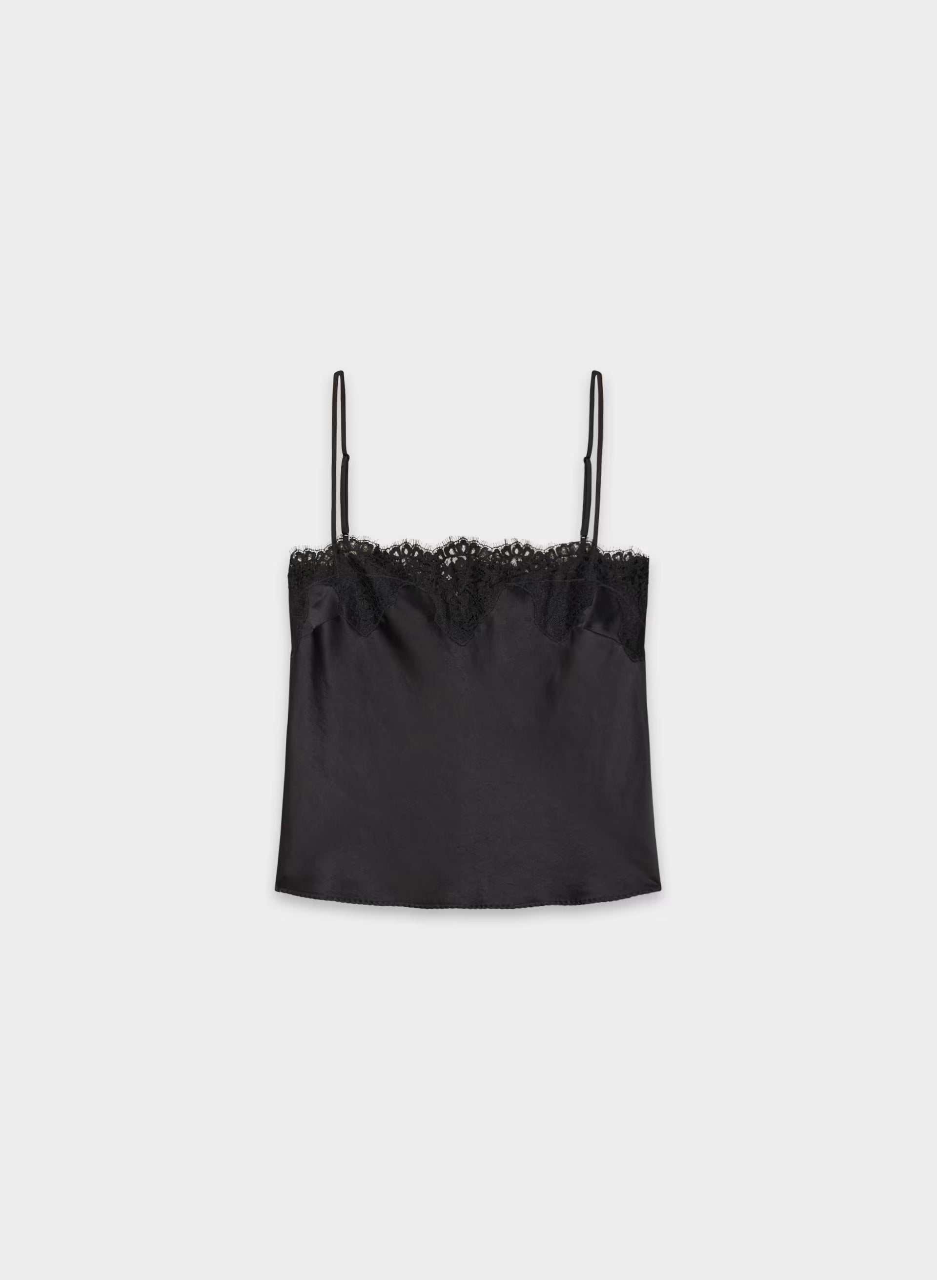 Grenache Satin Camisole - BLACK/BLACK