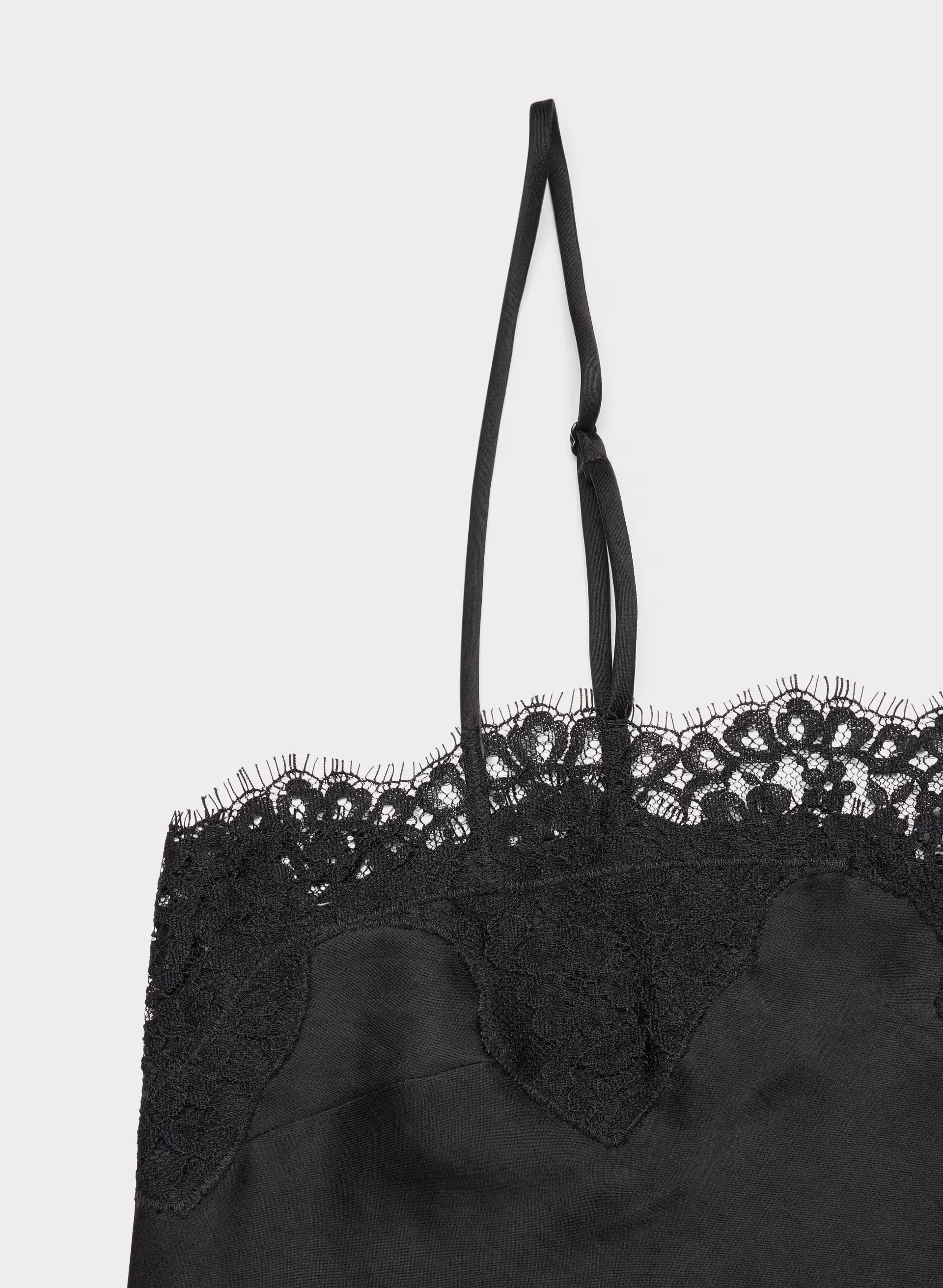Grenache Satin Camisole - BLACK/BLACK