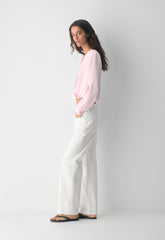 Cityline Satin Top - VILLA PINK