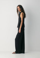 Order Satin Top - BLACK