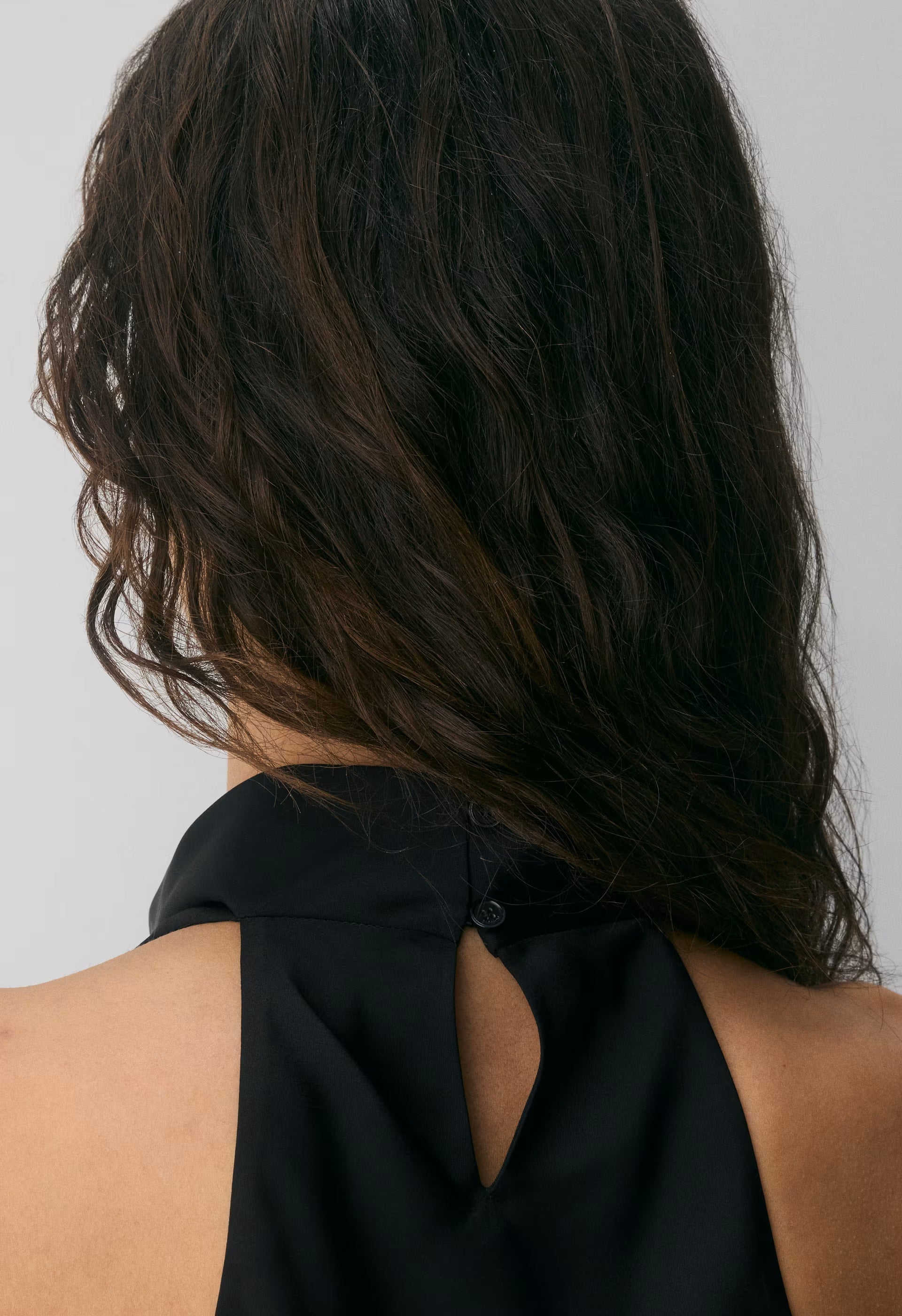 Order Satin Top - BLACK