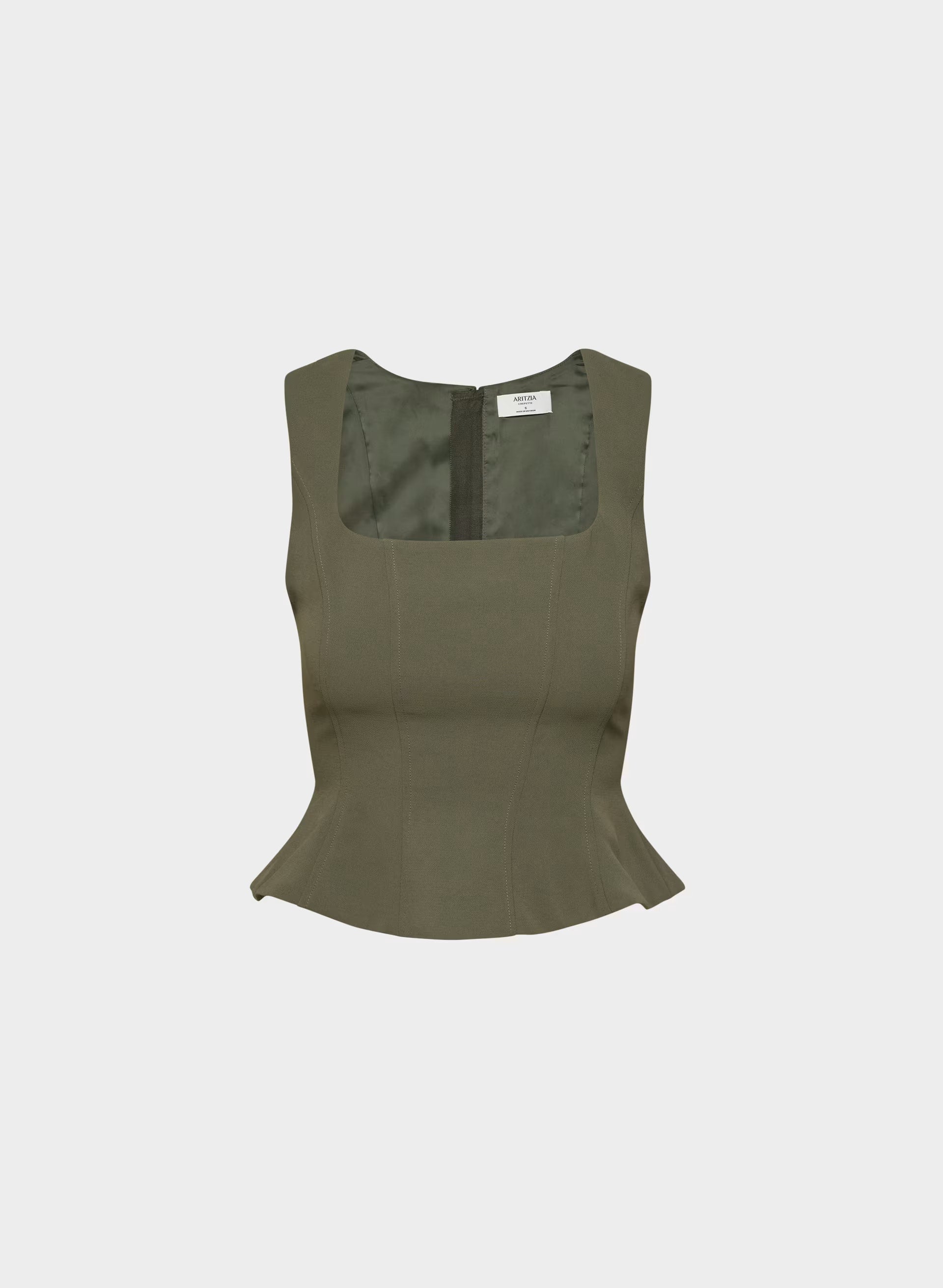 Rhodora Bustier - Crepette™ - DARK OLIVE