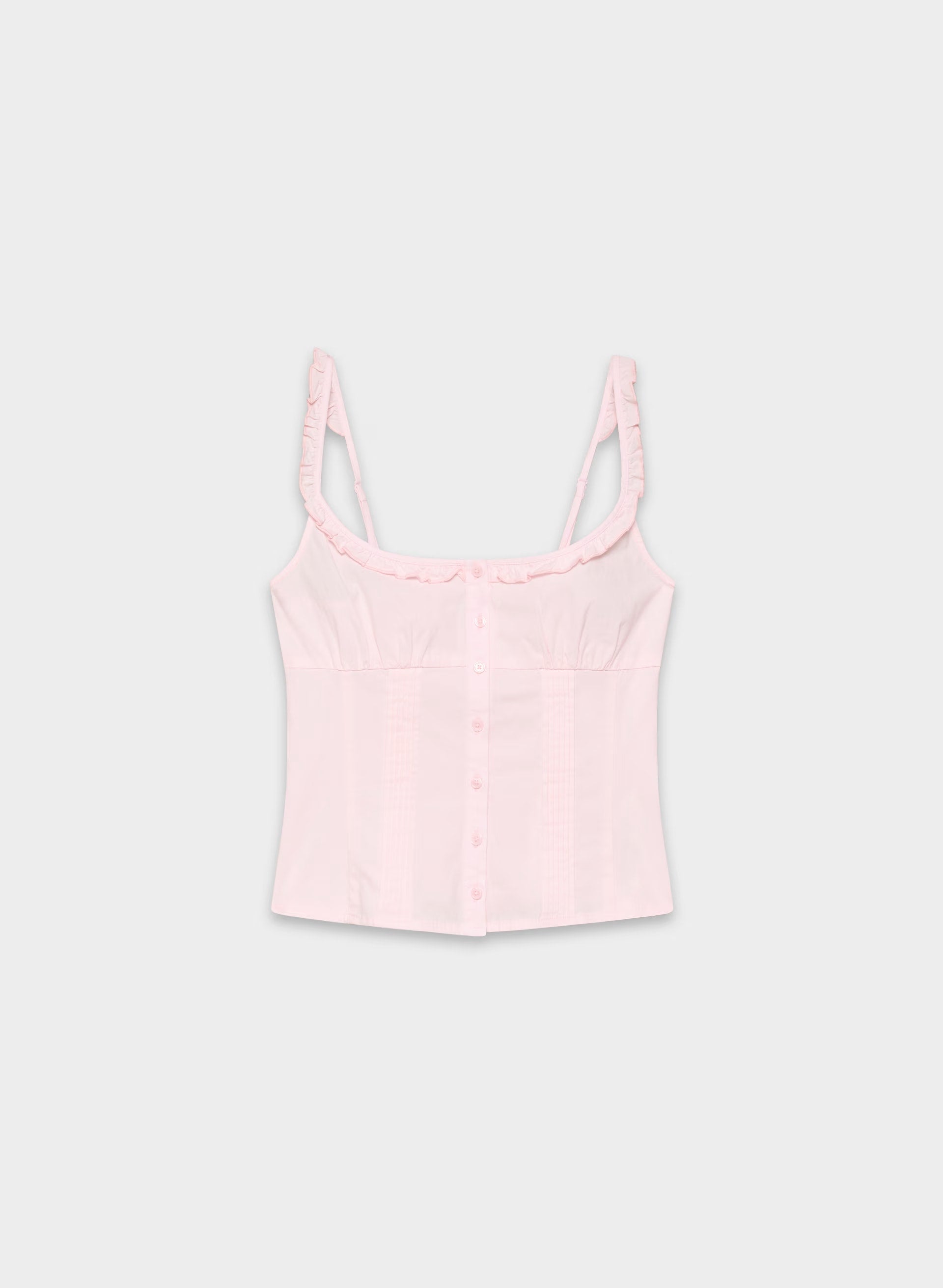 Gumdrop Poplin Top - VILLA PINK
