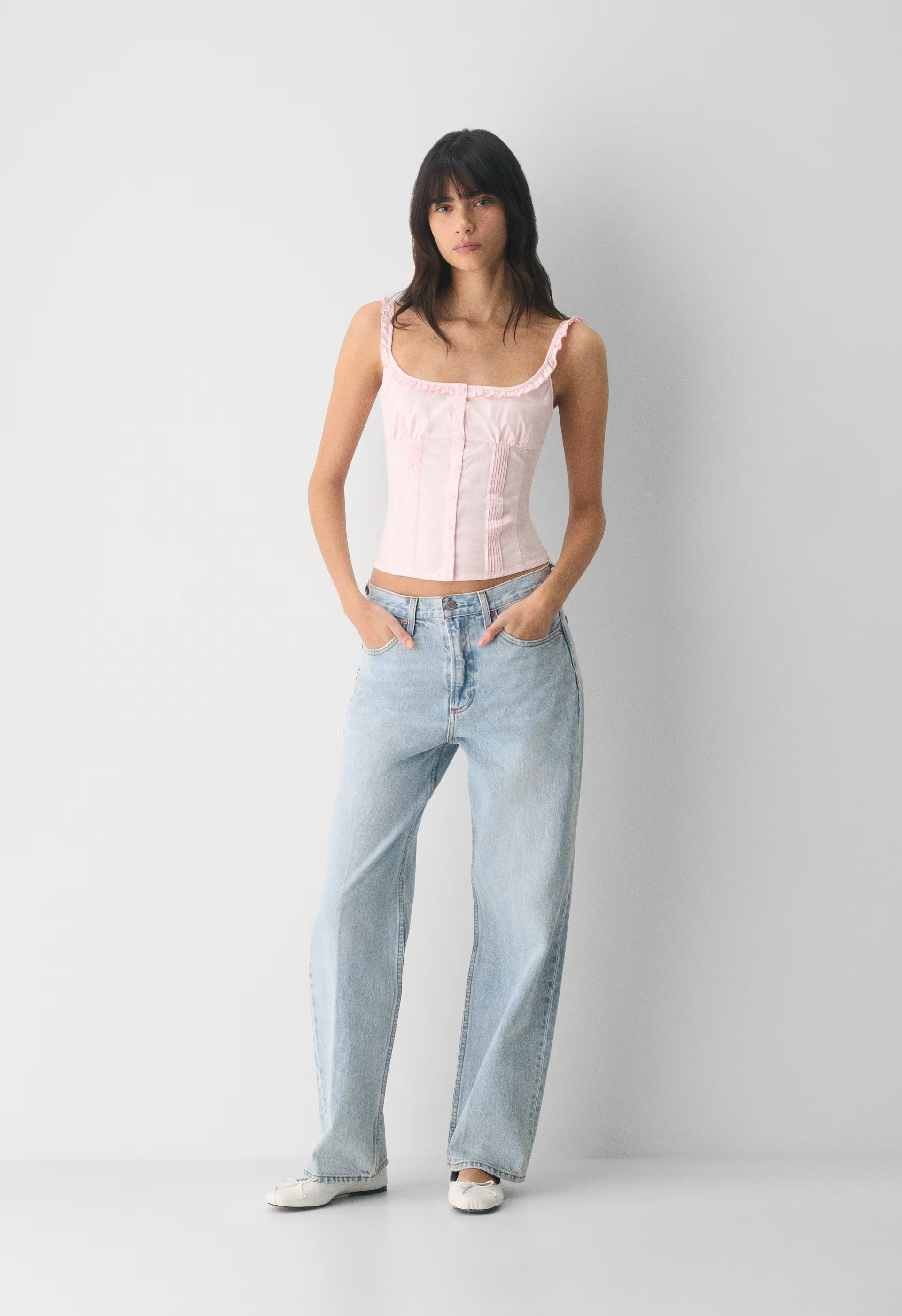 Gumdrop Poplin Top - LEMONADE