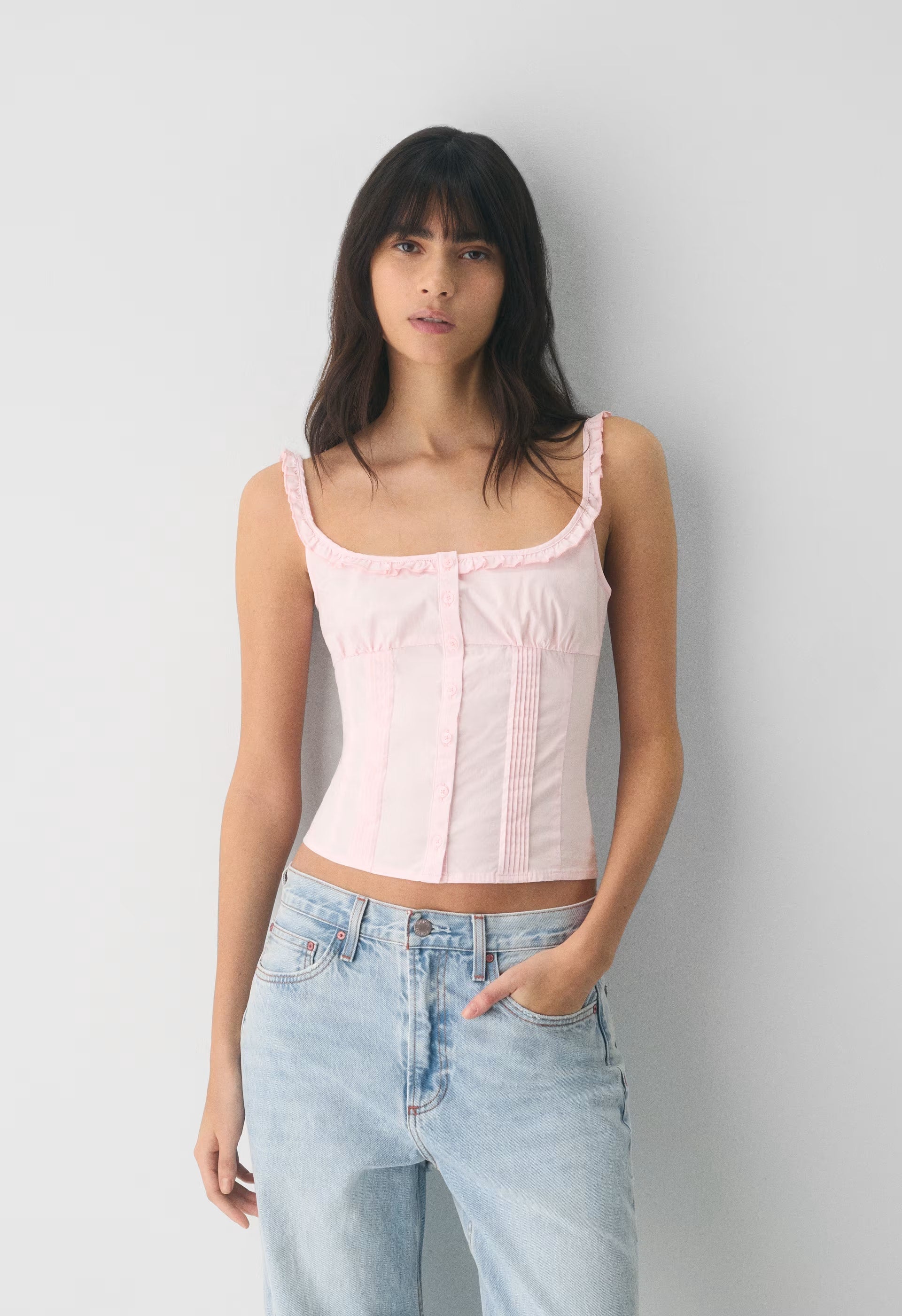 Gumdrop Poplin Top - LEMONADE