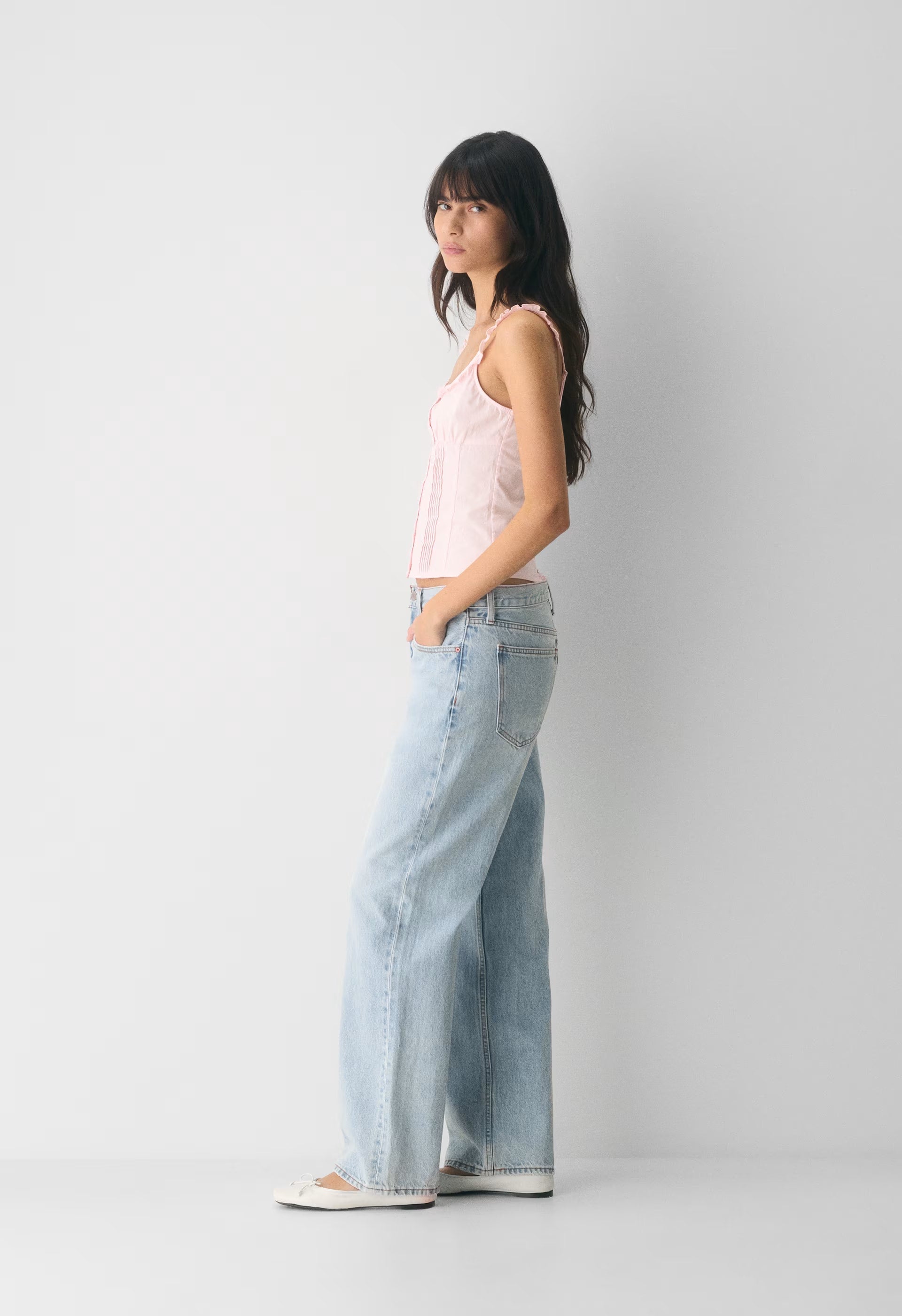 Gumdrop Poplin Top - RIPPLE BLUE