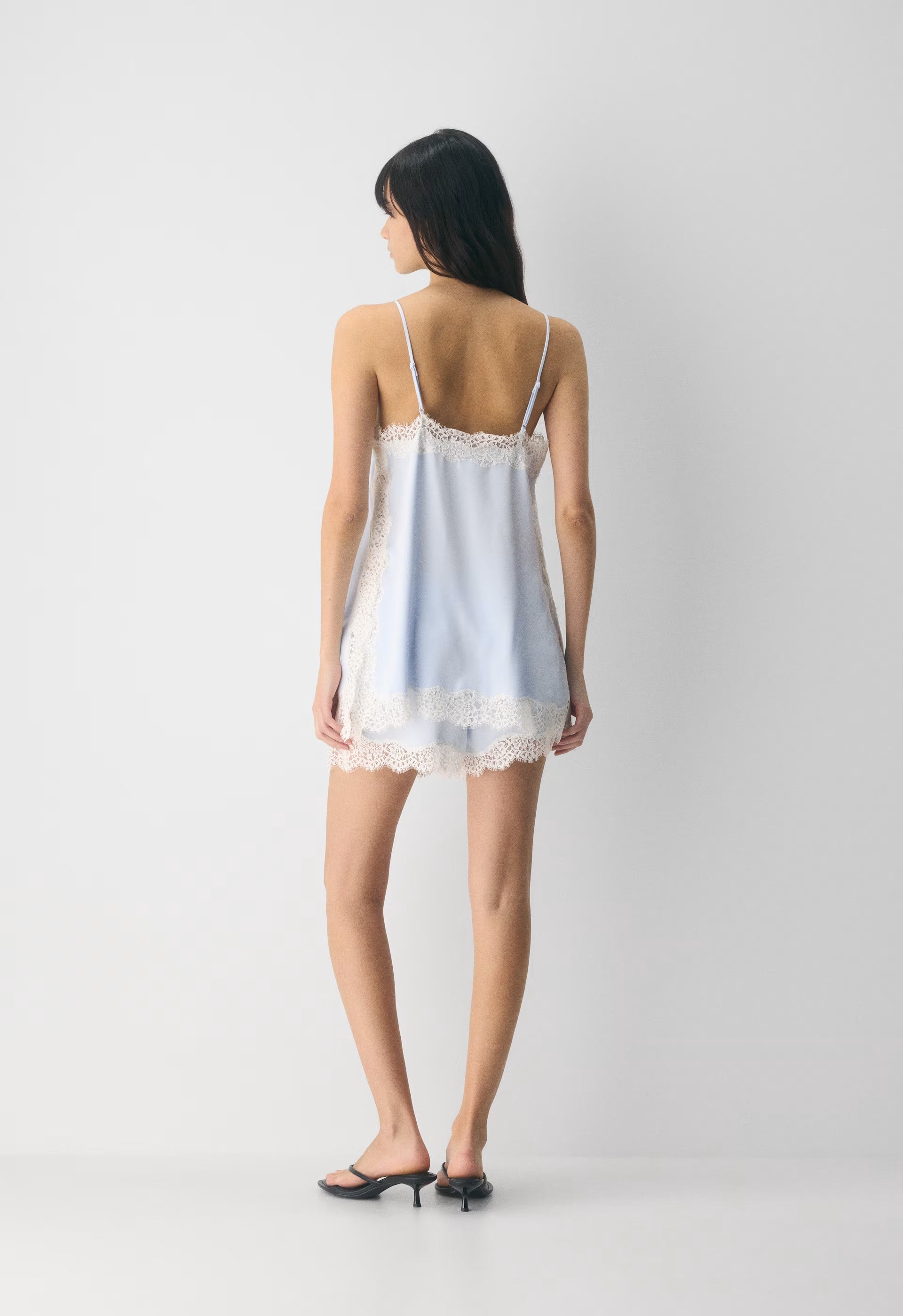 Serif Satin Camisole - RC MCH BR/ RCH MCH BRN