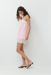 Serif Satin Camisole - MLKSHK PNK/LGHT BRCH