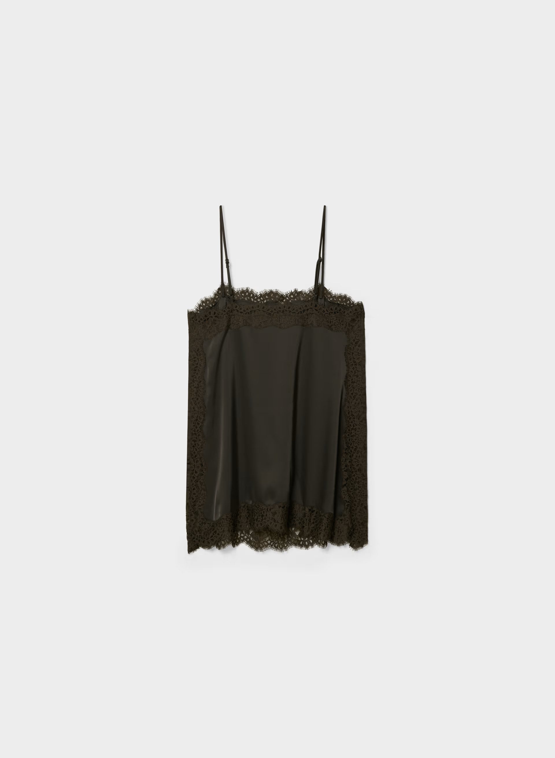 Serif Satin Camisole - CC N BROWN/CC NB BROWN