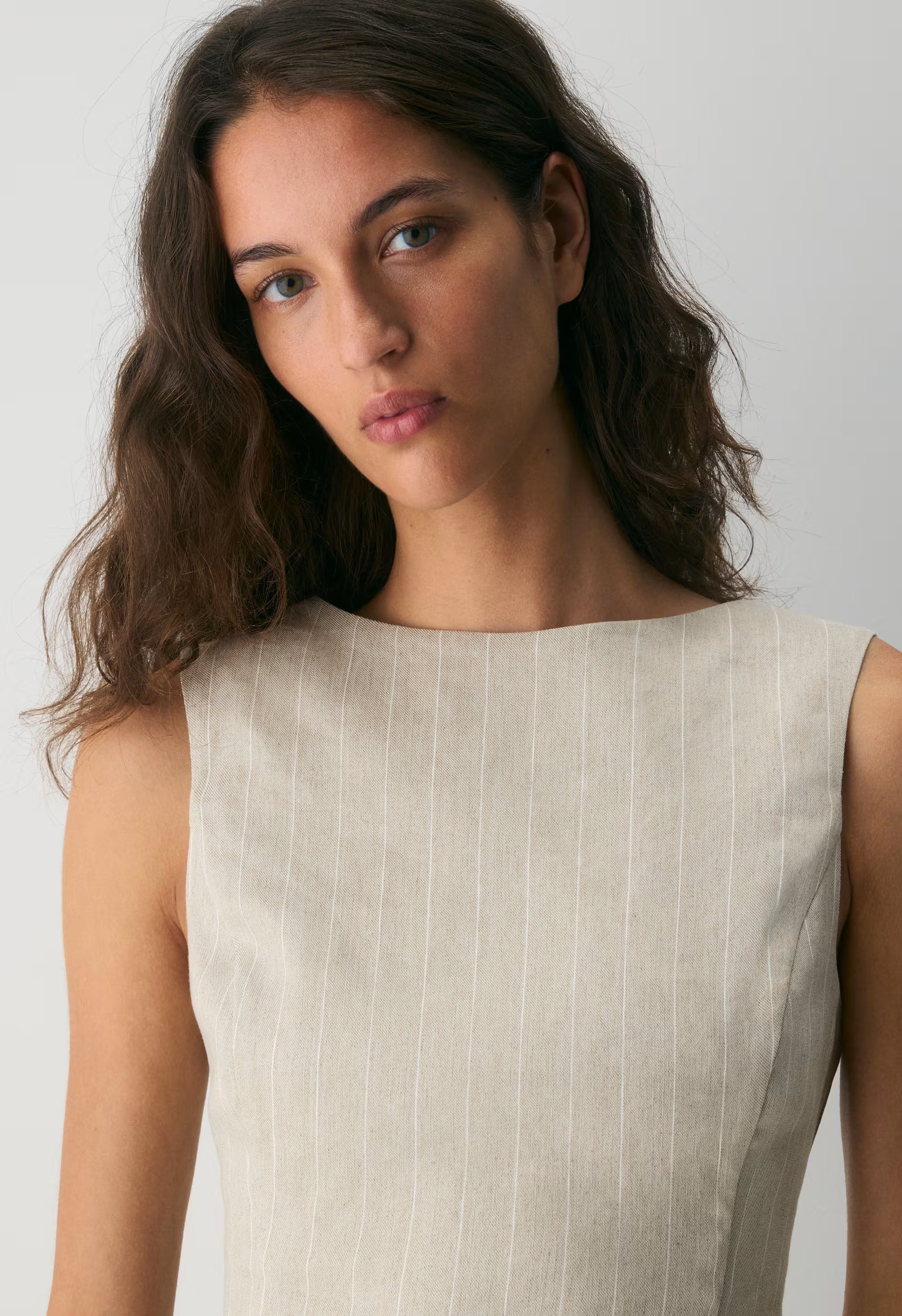 Enigma Linen Top - DARK NIGHT NAVY