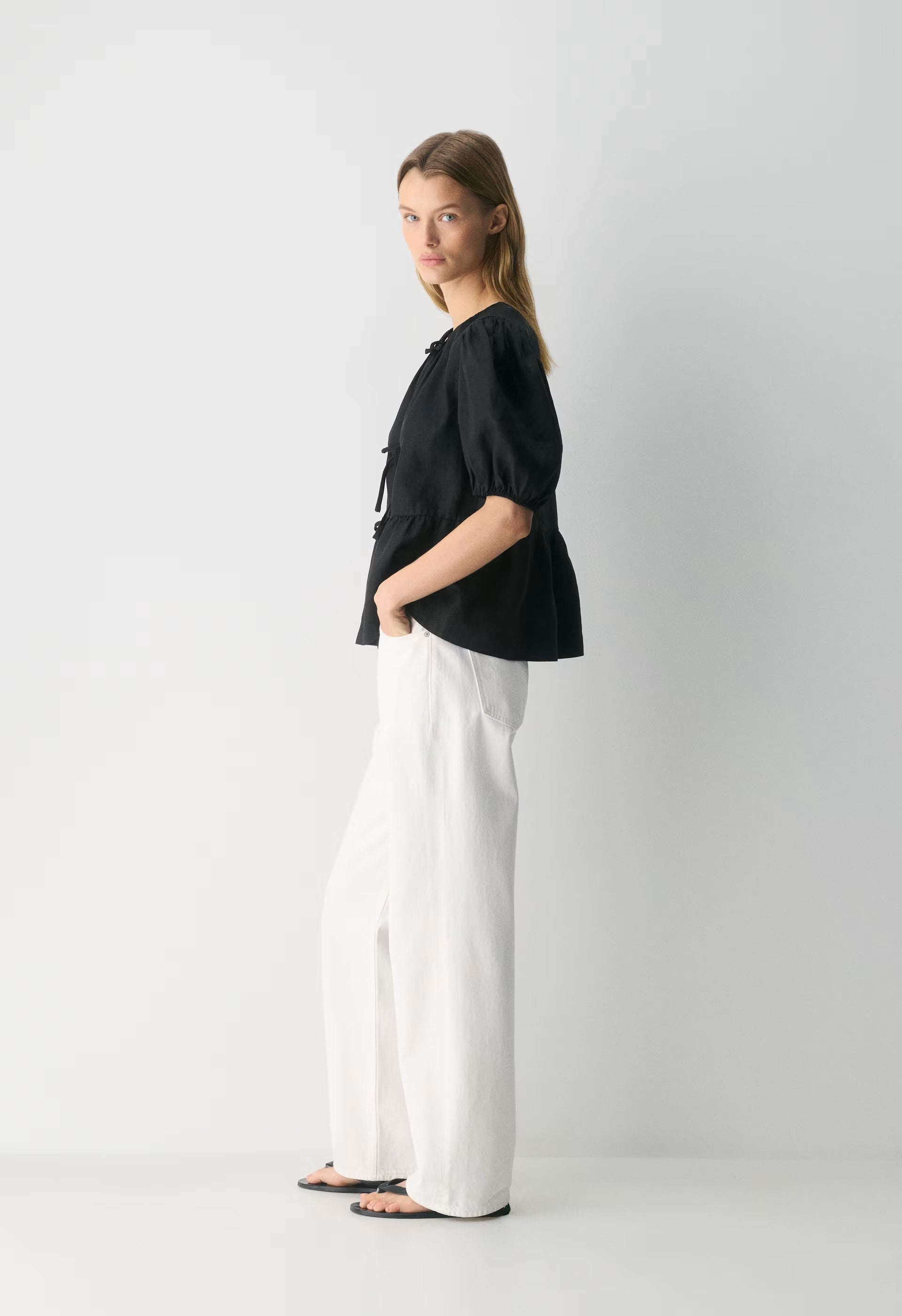 Violette Linen Blouse - SRPN CK LT BR/SWT P PL